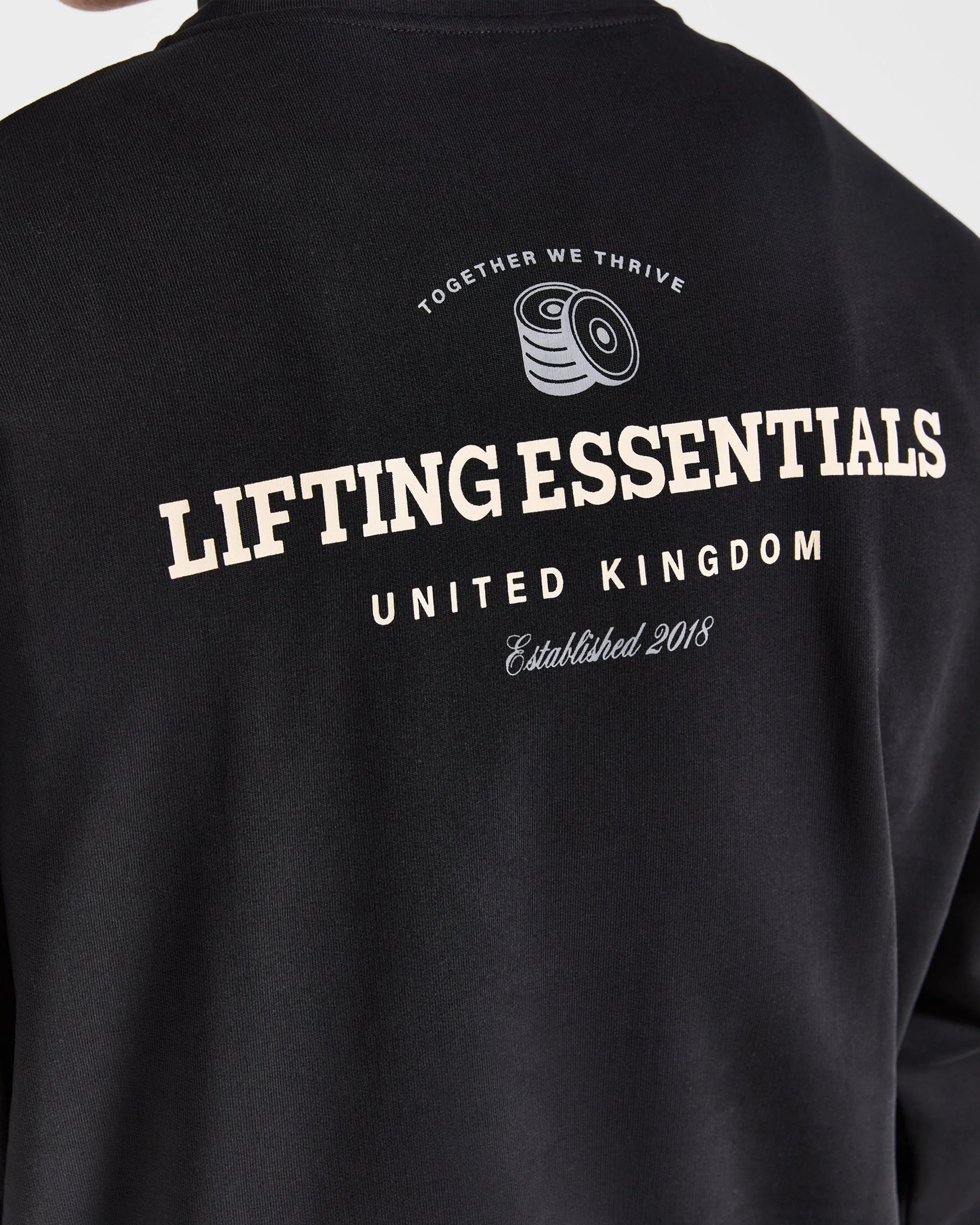 Apex Lifting Essentials 1/4 Zip Pullover - Zwart/Crème - Image 5
