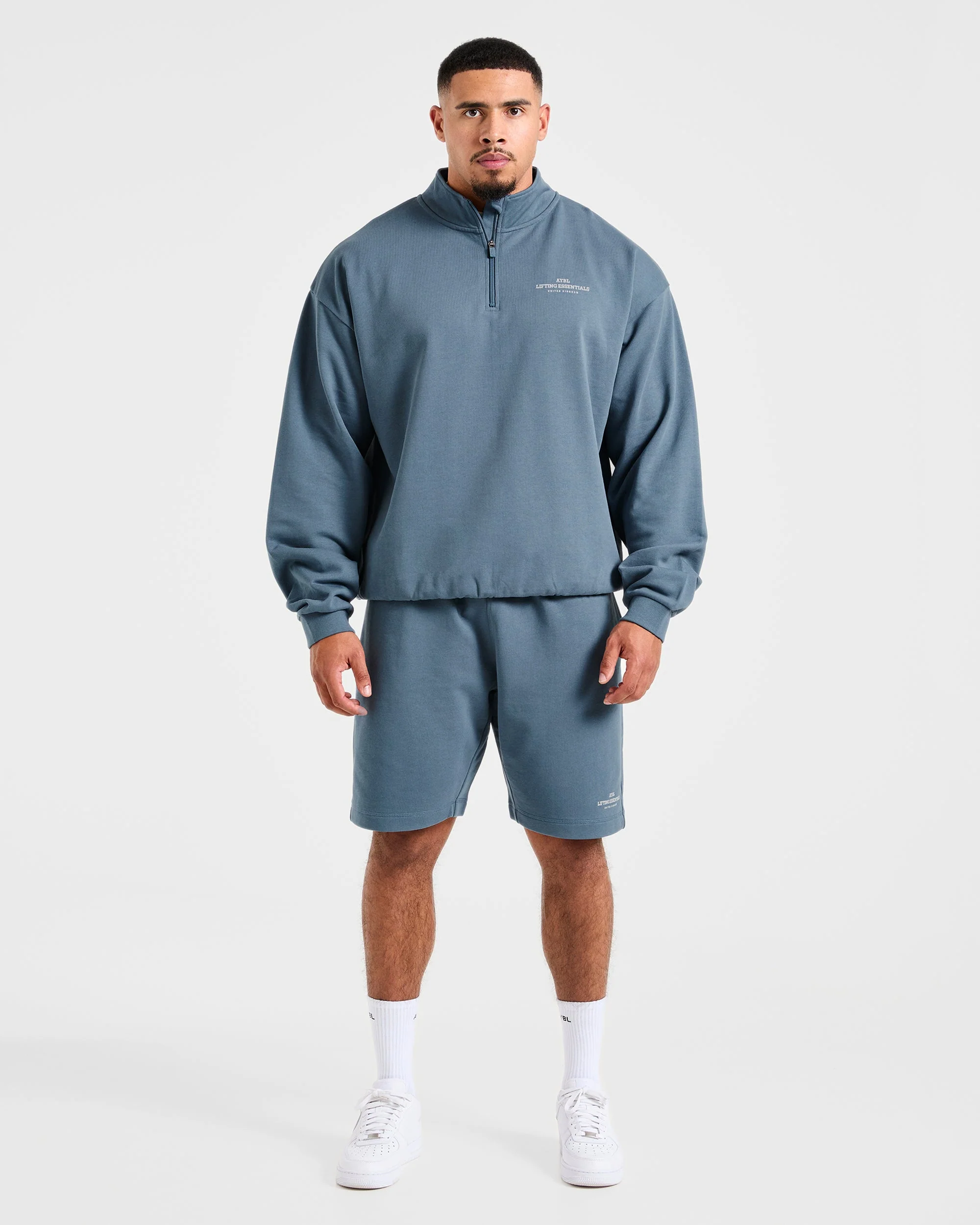 Apex Lifting Essentials 1/4 Zip Pullover - Titanium Blauw - Image 3