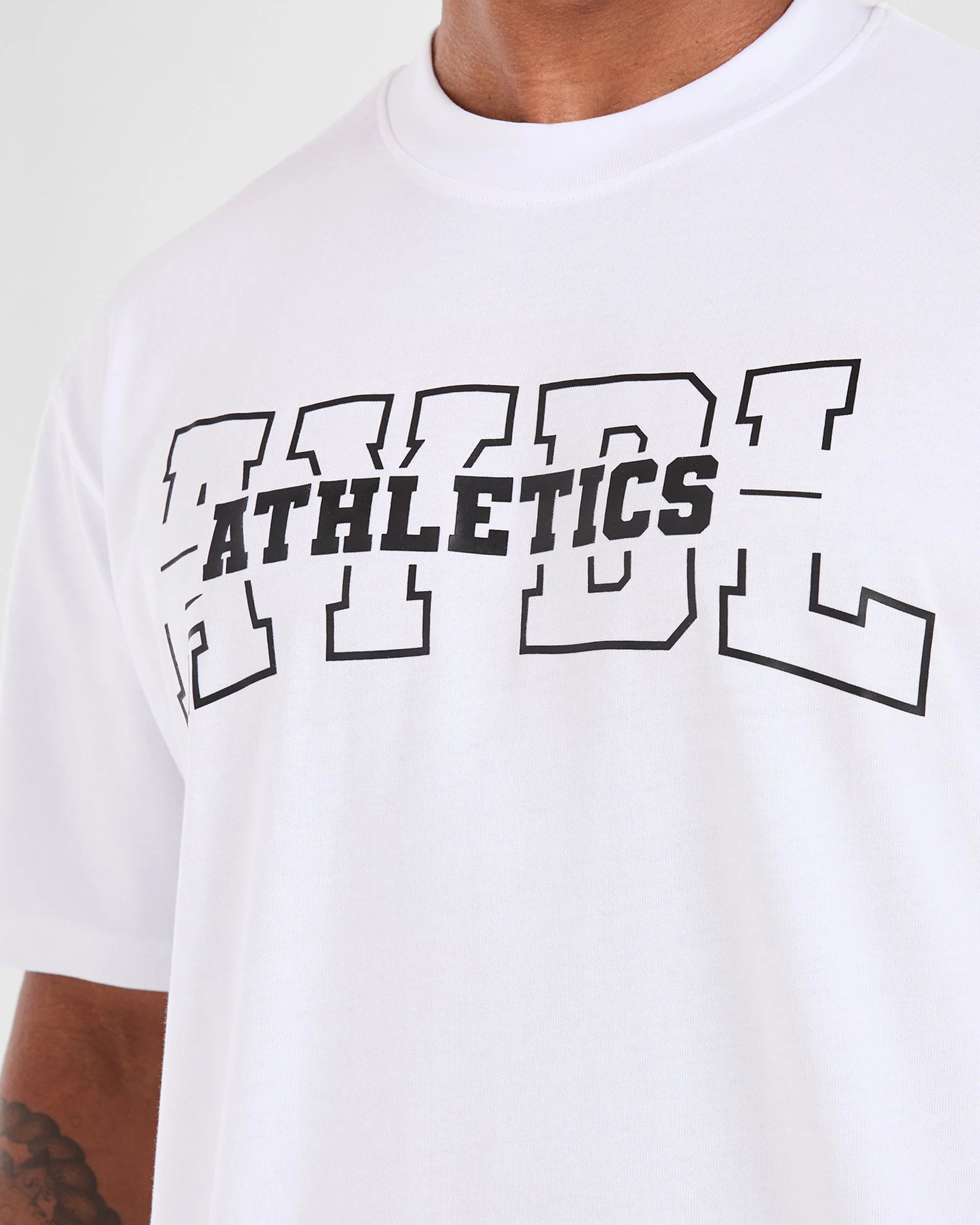 Athletics Oversized T Shirt - Wit - Image 5