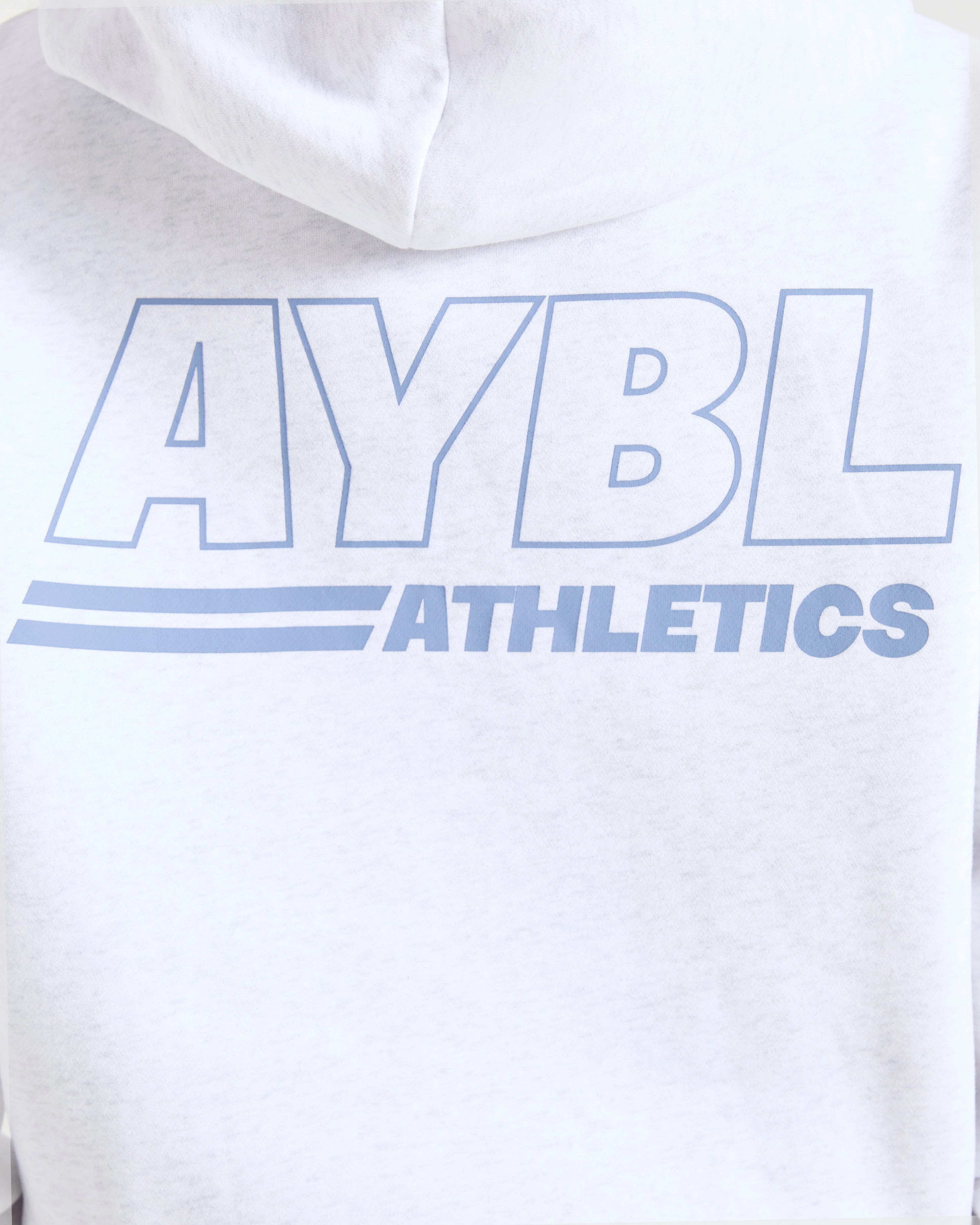 Athletics Track Oversized Hoodie - Heather Grijs/Slate Blauw - Image 6