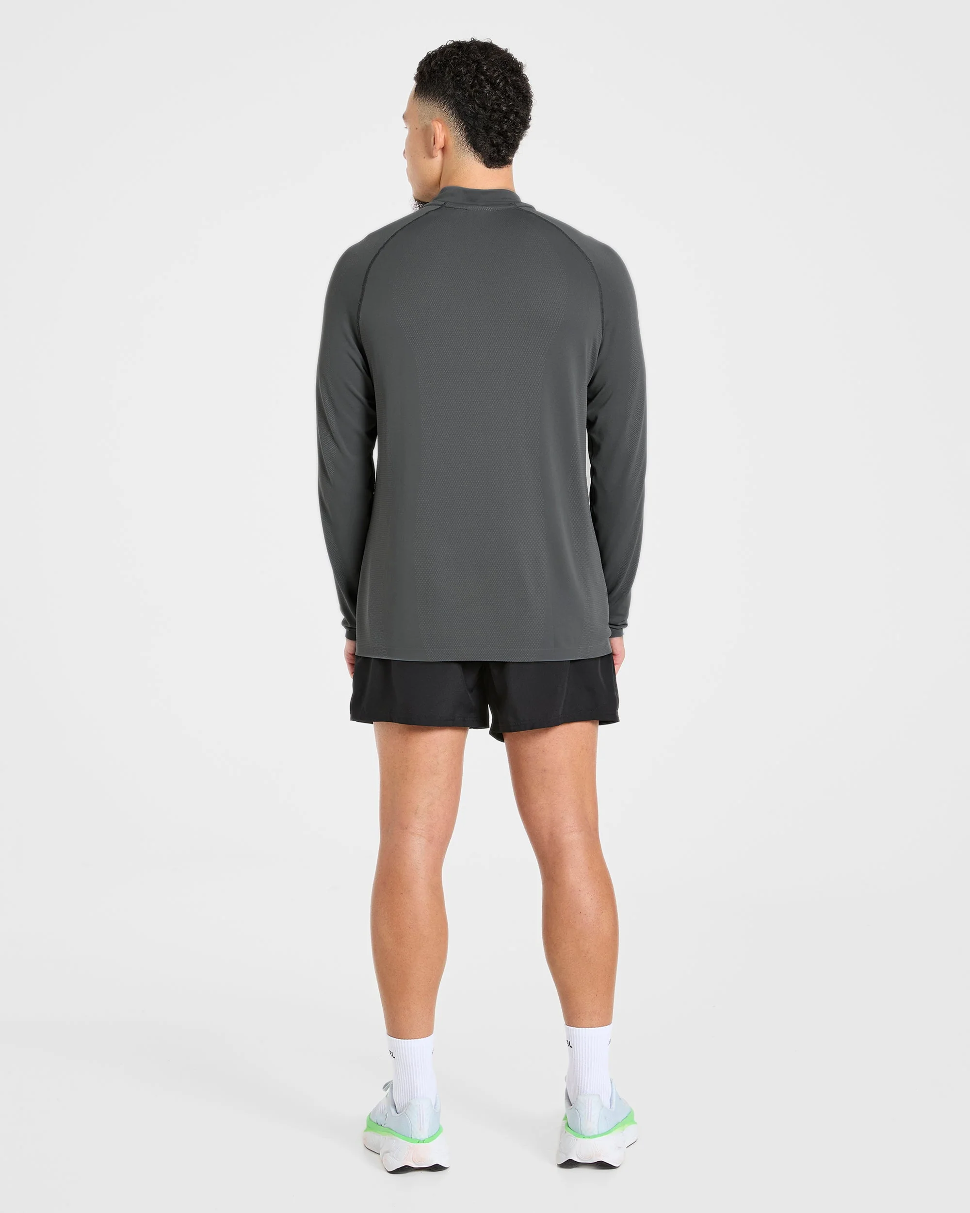 Attain Seamless 1/2 Zip Pullover - Storm Grijs - Image 4