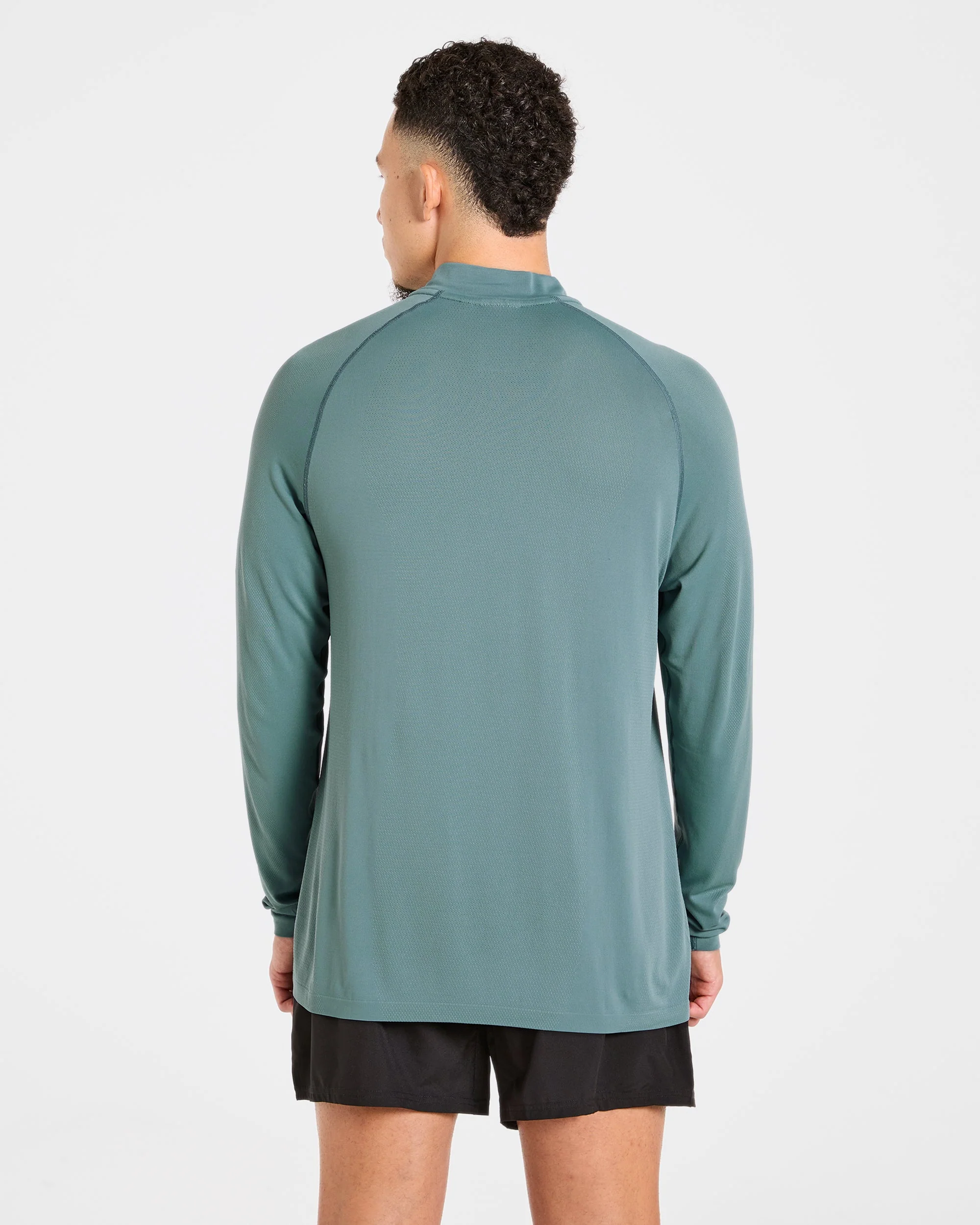 Attain Seamless 1/2 Zip Pullover - Titan Blauw - Image 2
