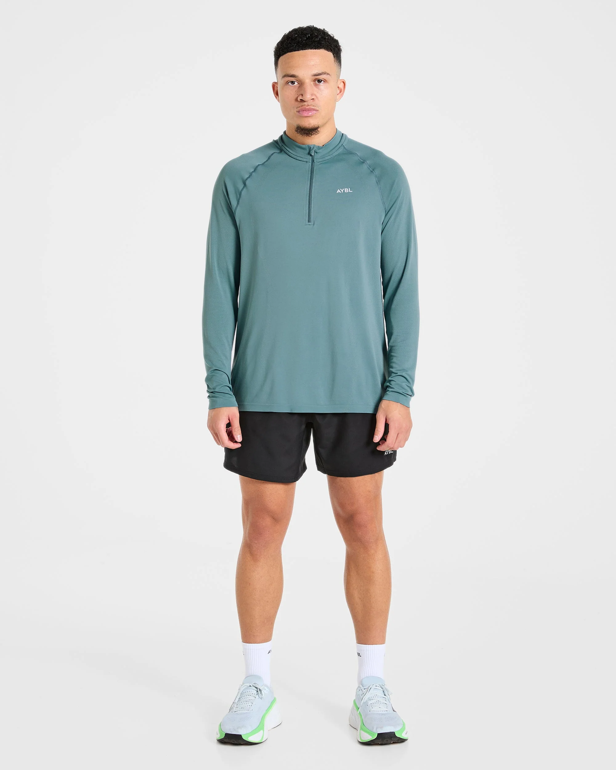 Attain Seamless 1/2 Zip Pullover - Titan Blauw - Image 3
