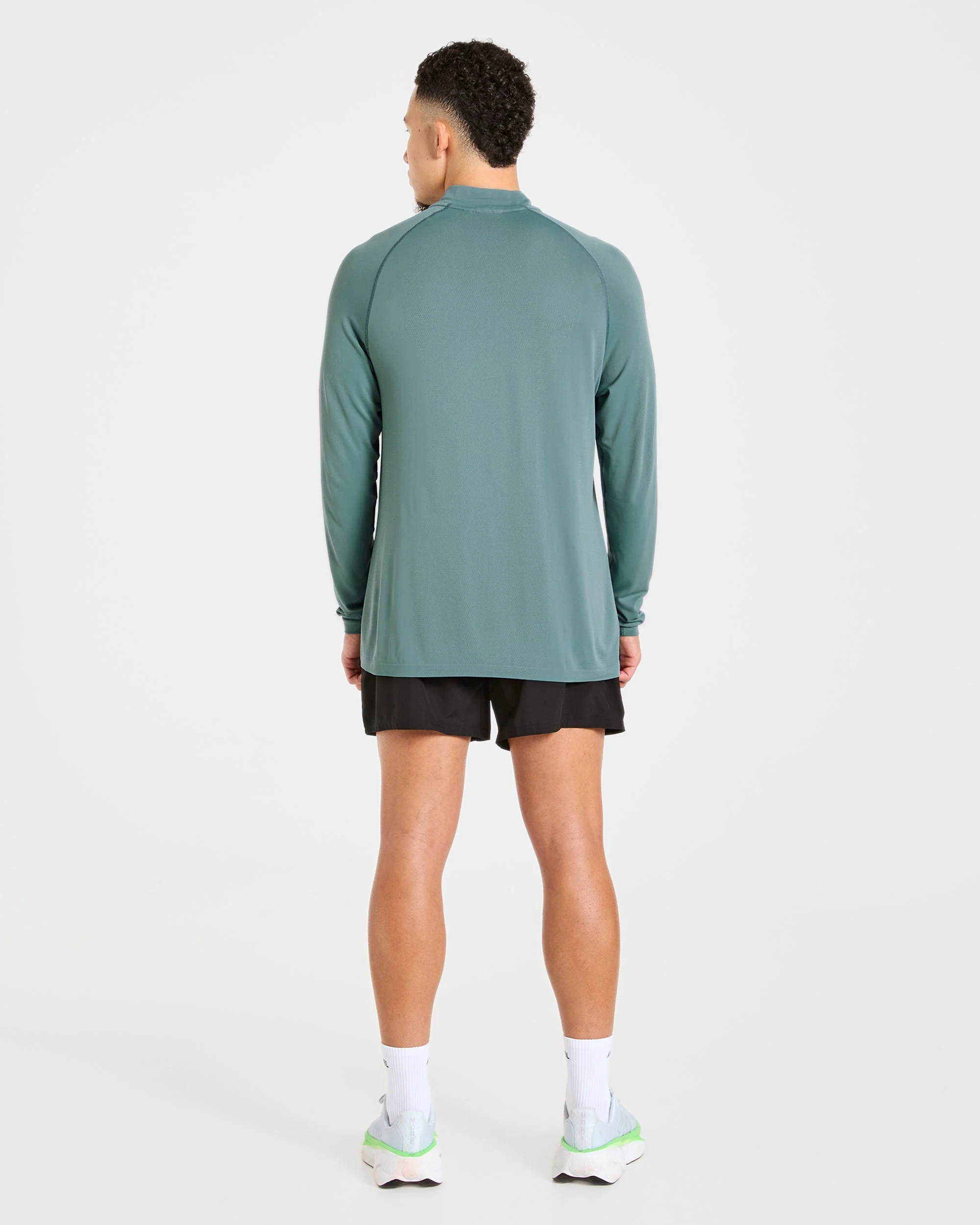 Attain Seamless 1/2 Zip Pullover - Titan Blauw - Image 4