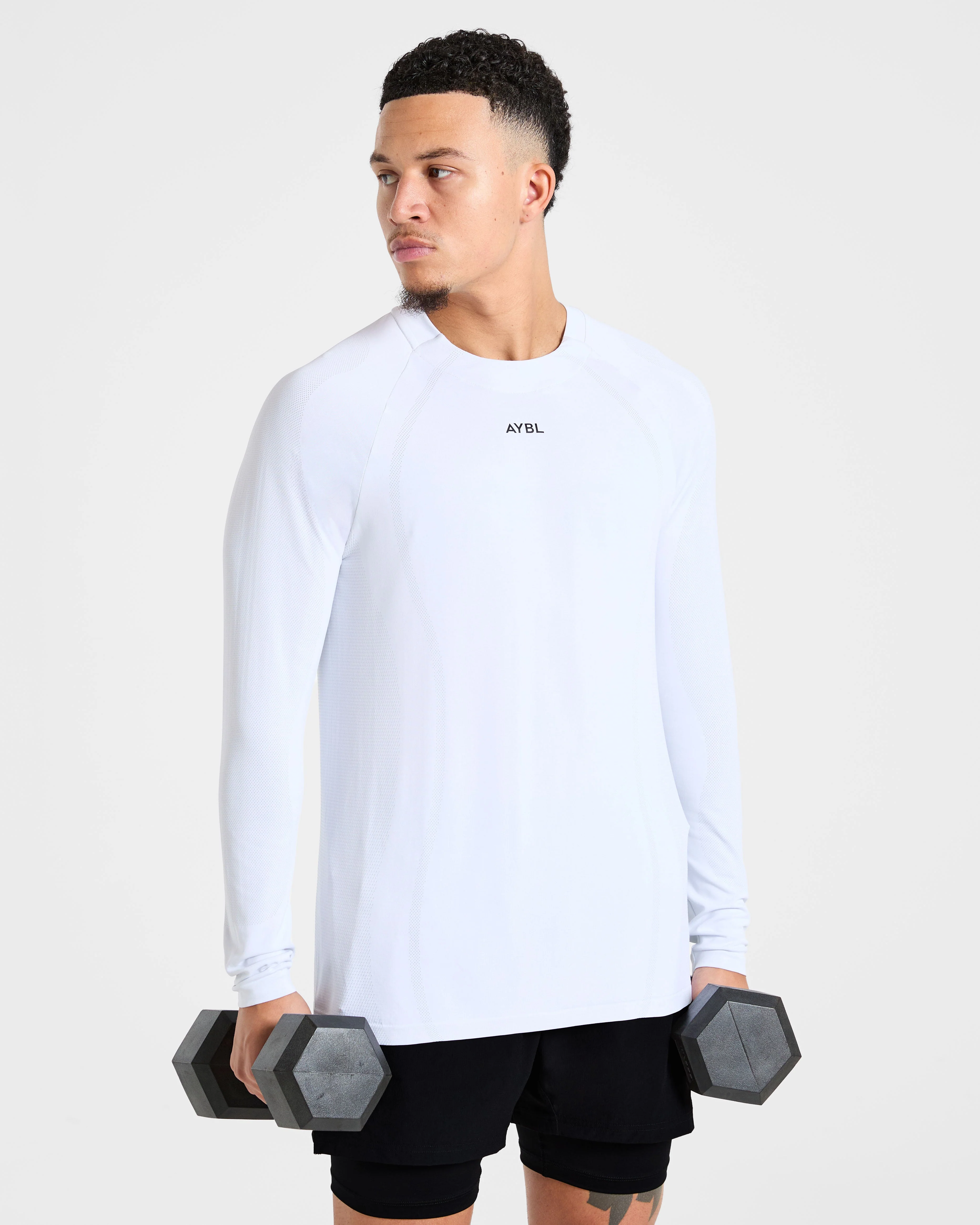 Attain Seamless Long Sleeve T Shirt - Storm Wit - Image 7