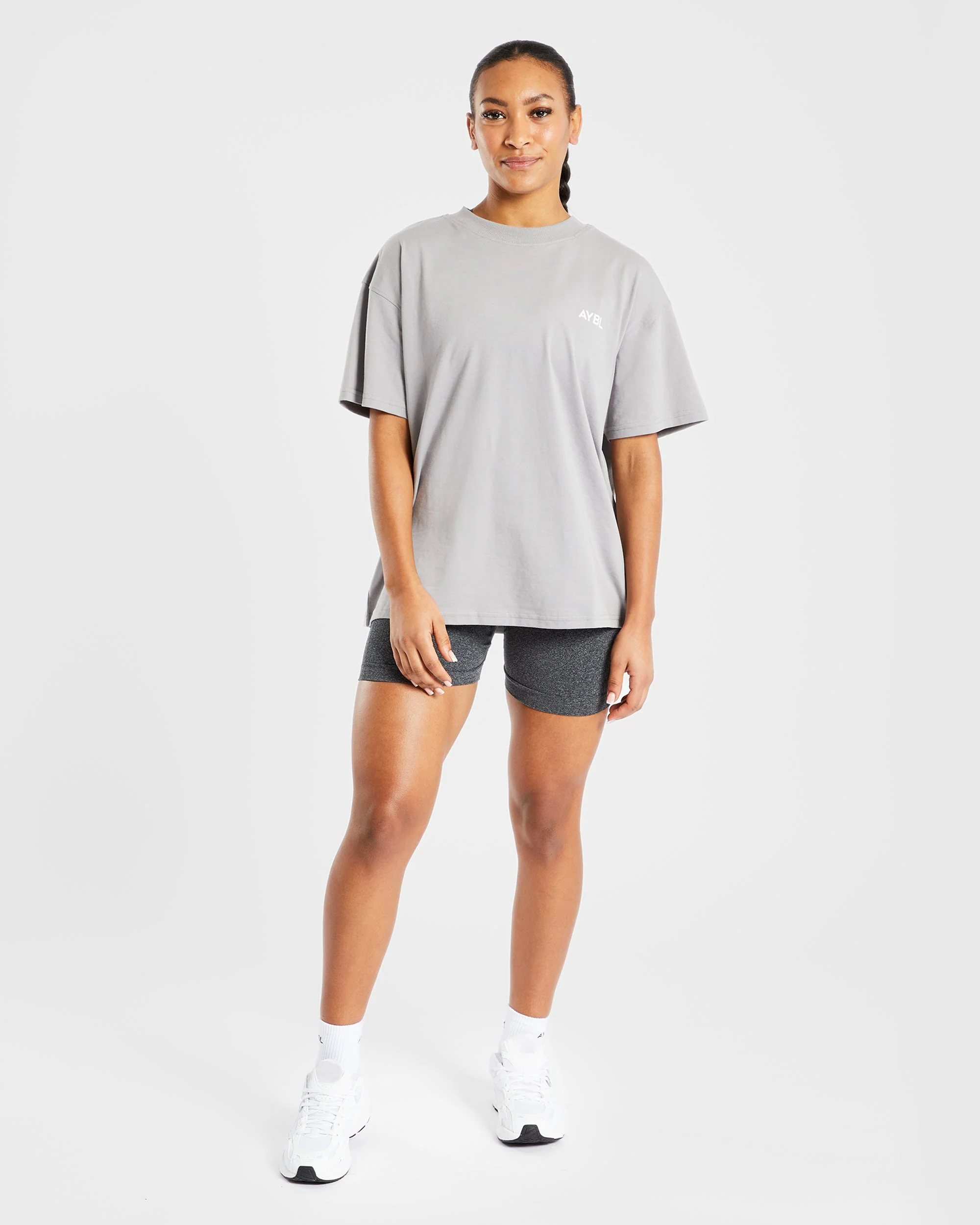 AYBL Club Oversized T Shirt - Grijs - Image 3