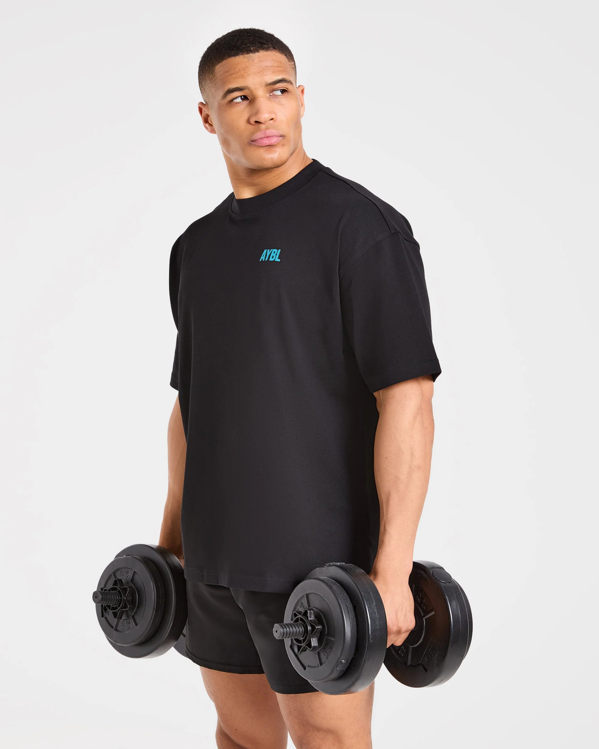 AYBL Iron Club Oversized T Shirt - Zwart - Image 8