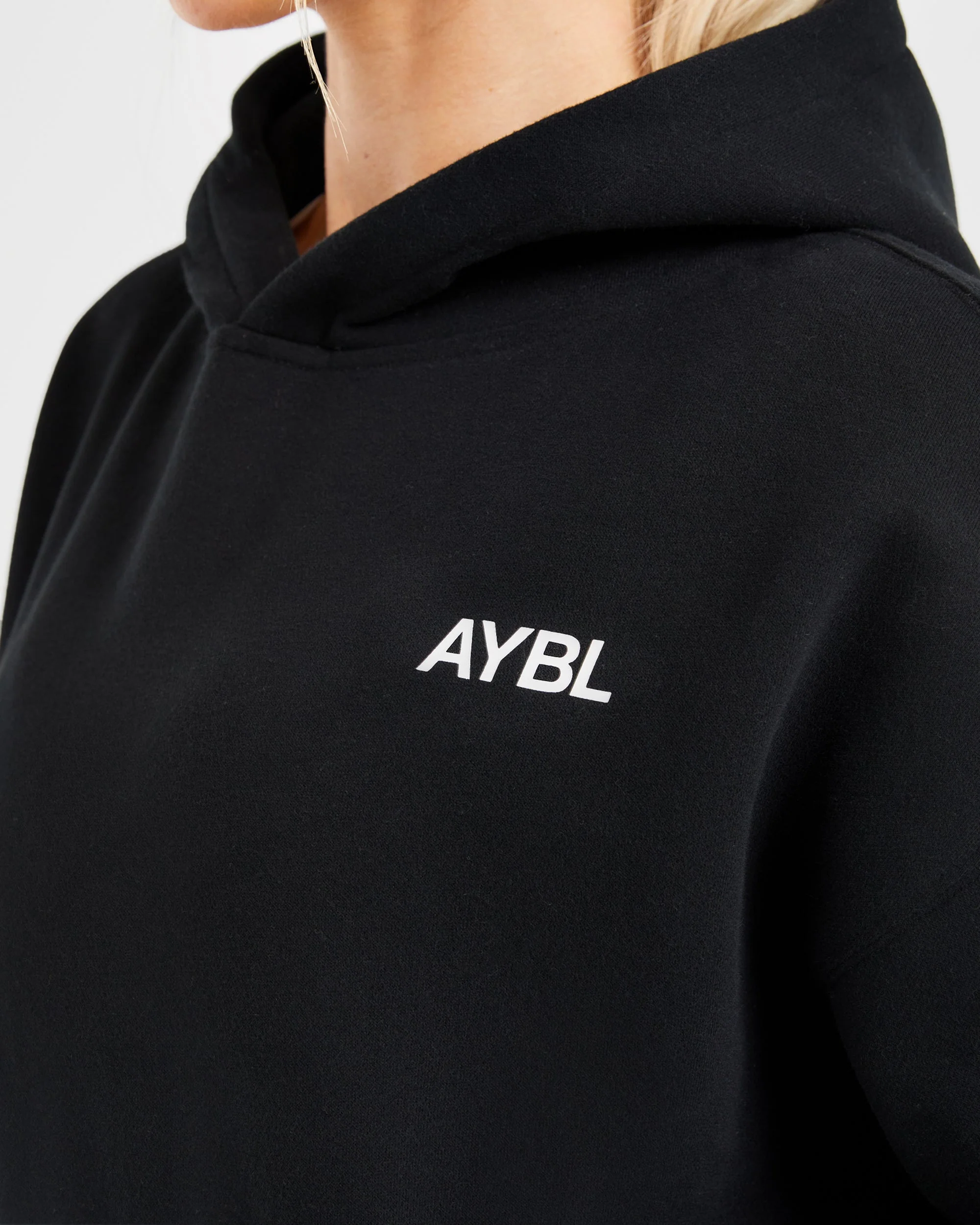 AYBL Sports Club Oversized Hoodie - Zwart/Wit - Image 5