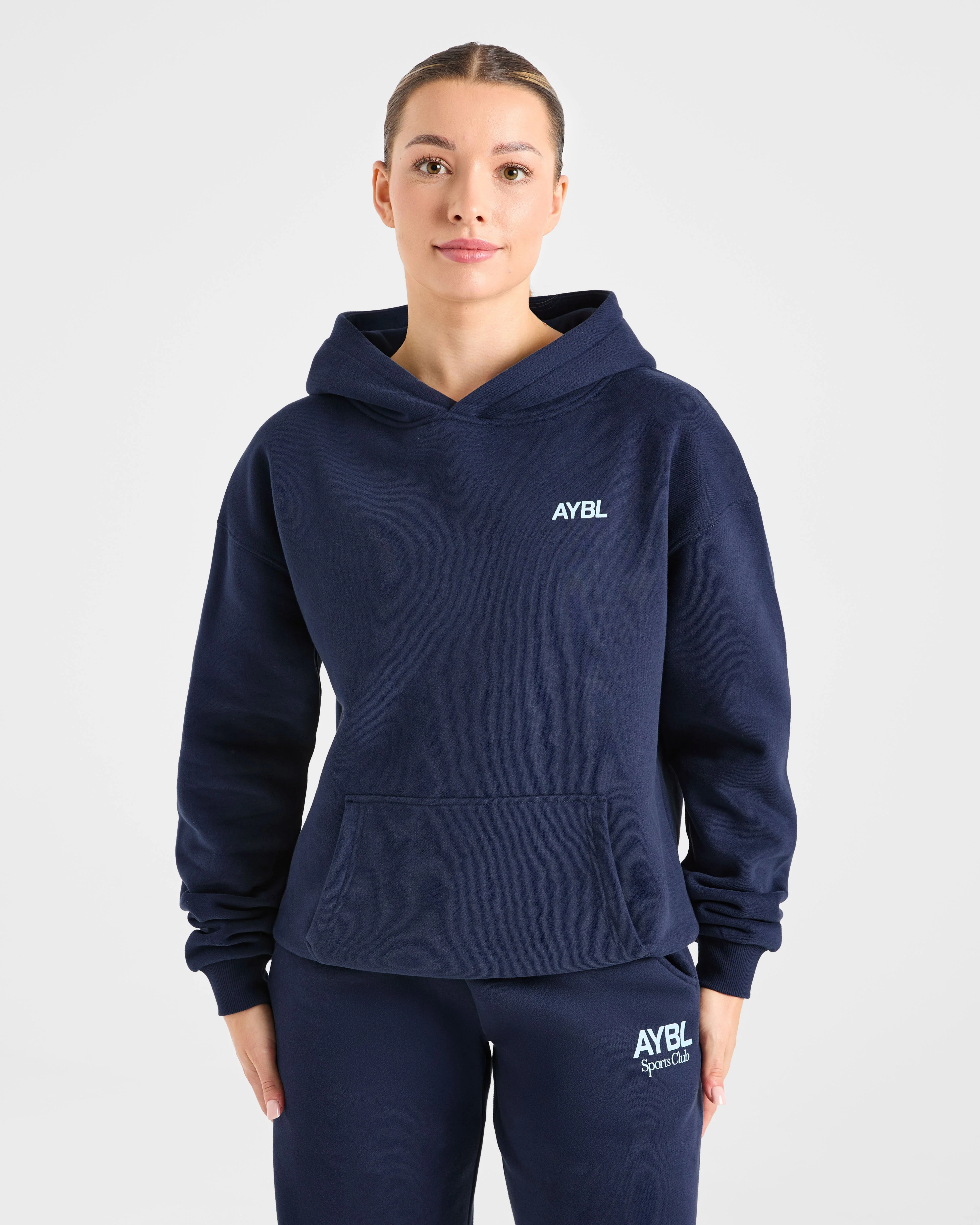 AYBL Sports Club Oversized Hoodie - Navy/Blauw - Image 2