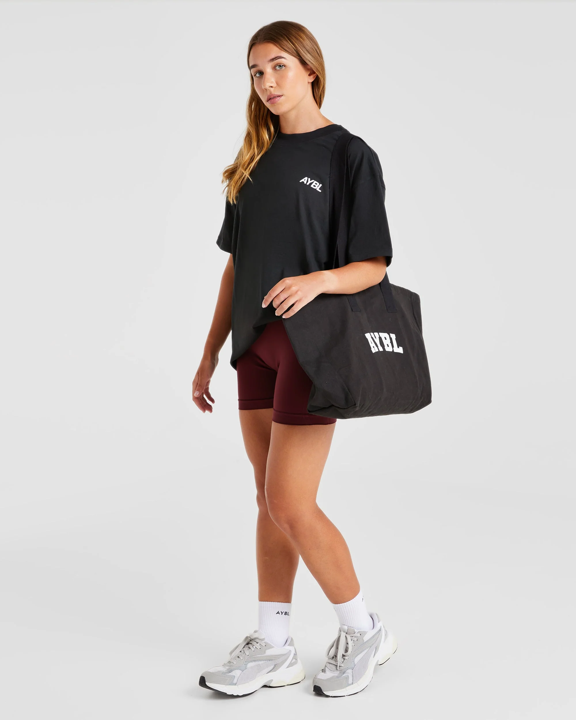 AYBL Sports Club Oversized T Shirt - Zwart - Image 8