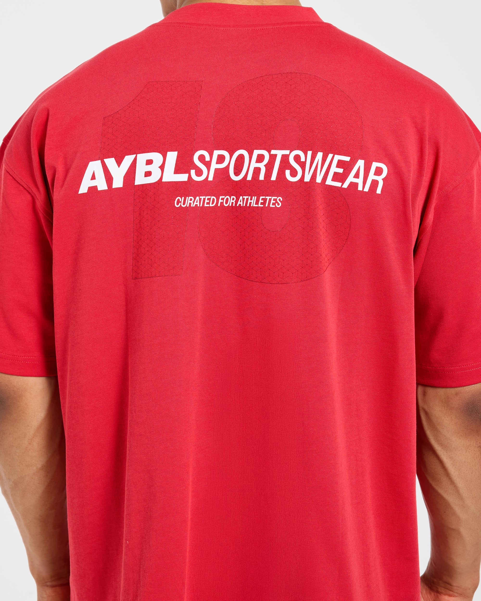 AYBL Sportswear 18 Oversized T Shirt - Rood - Image 5