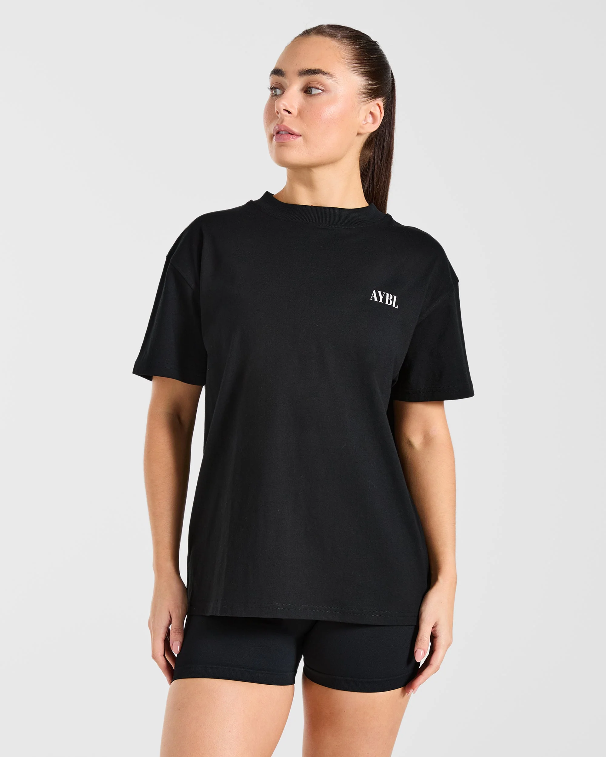 AYBL Strength Co Oversized T Shirt - Zwart - Image 2