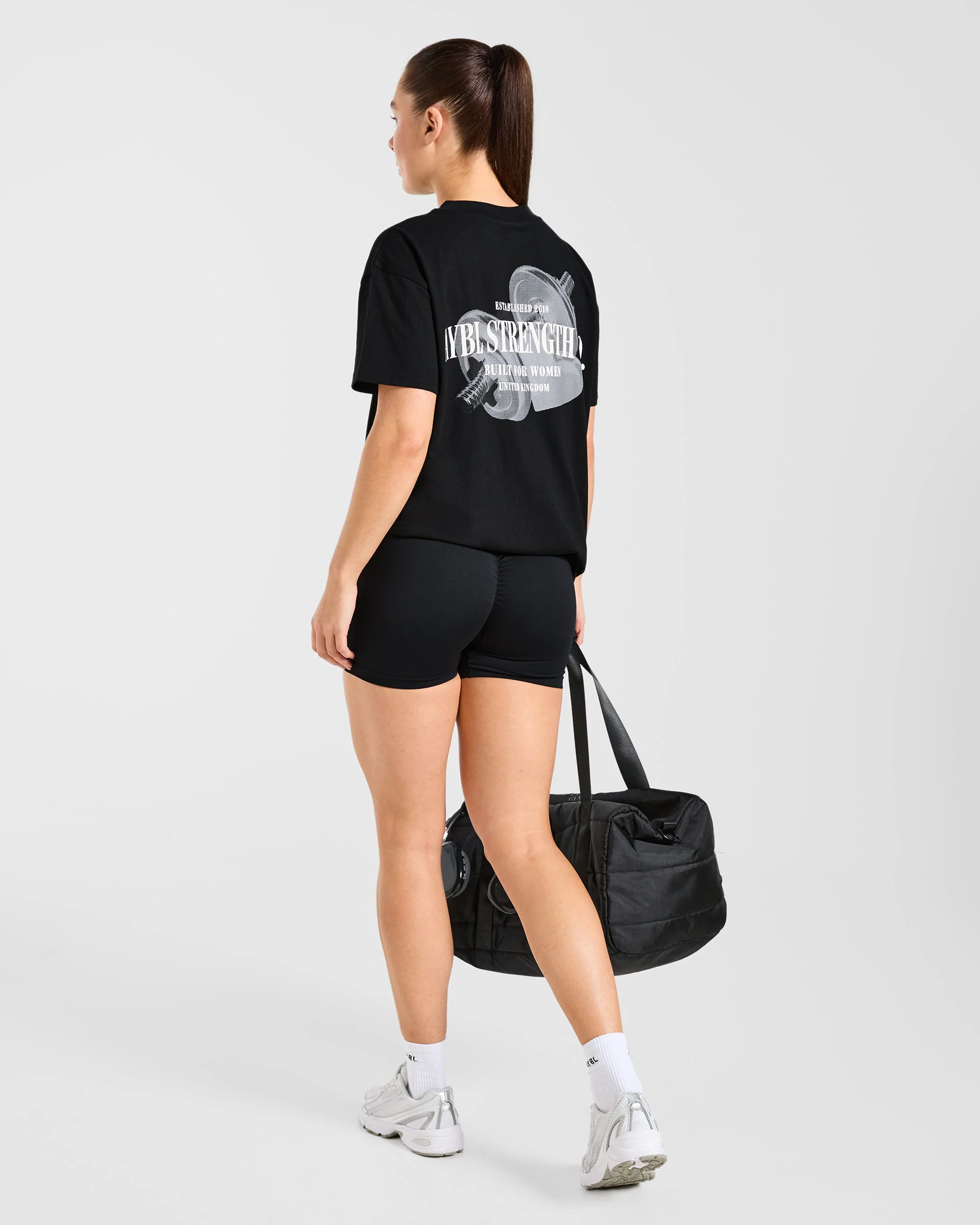 AYBL Strength Co Oversized T Shirt - Zwart - Image 7