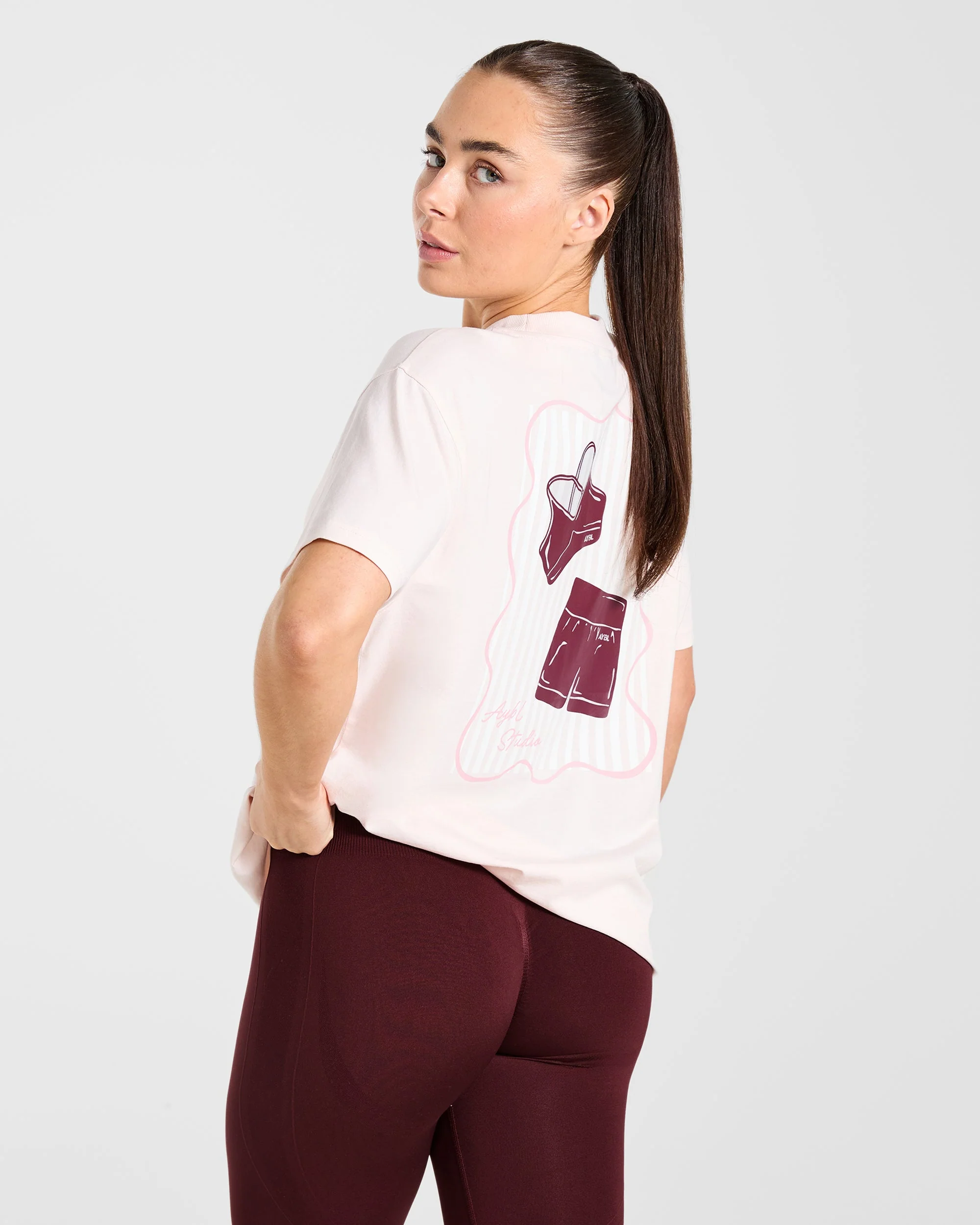 AYBL Studio Oversized T Shirt - Roze - Image 8