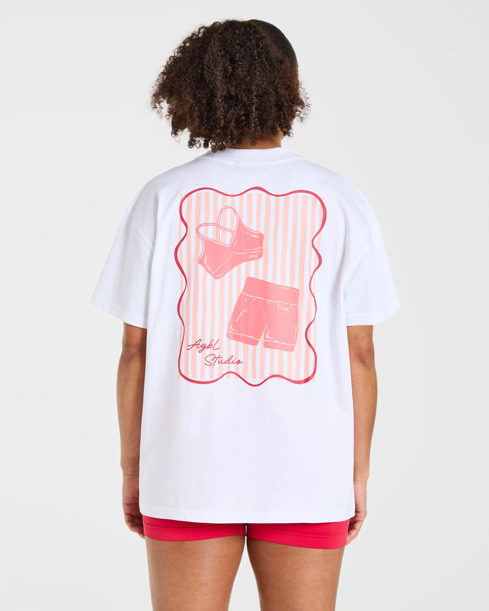 AYBL Studio Oversized T Shirt - Wit