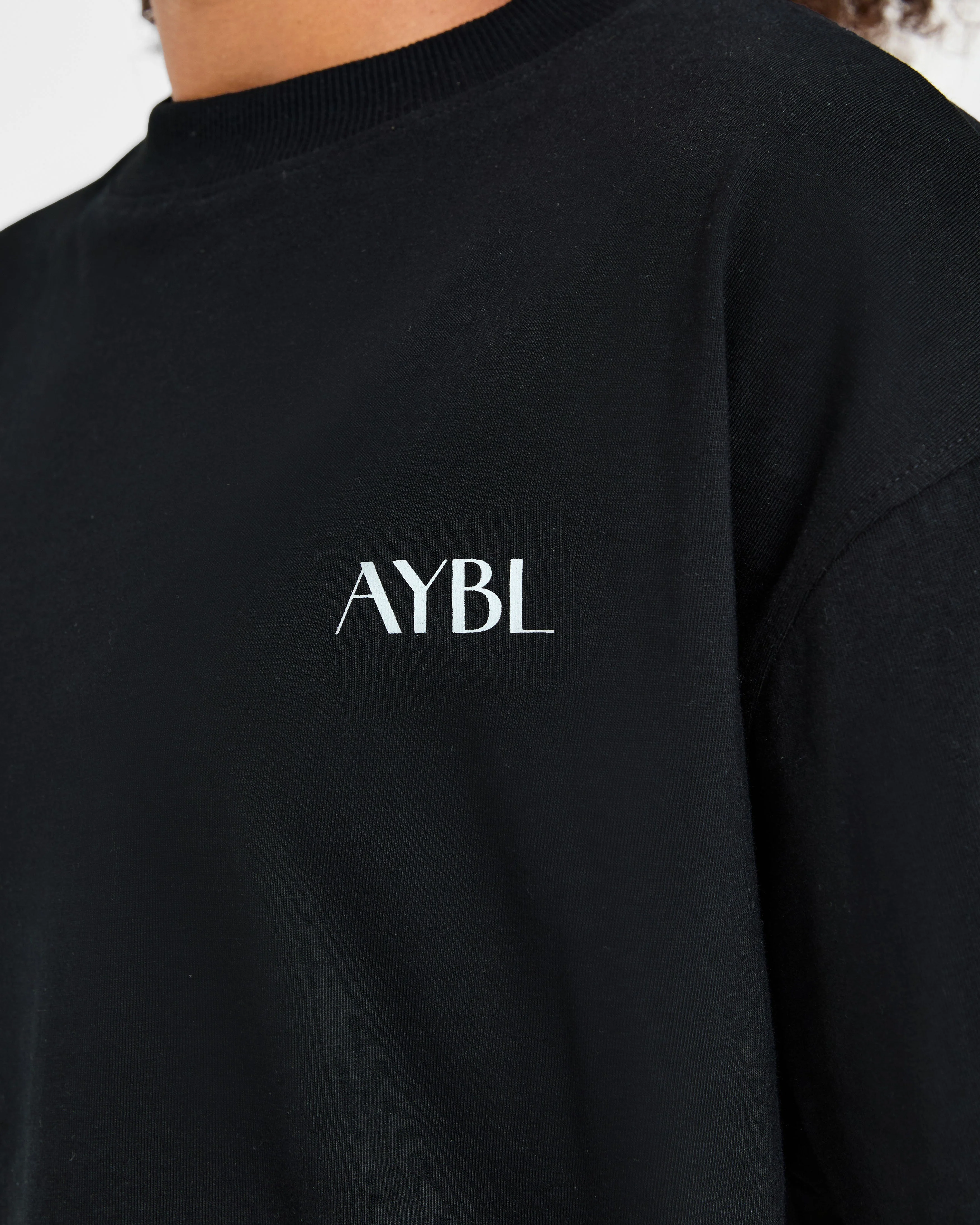 AYBL Wellness Oversized T Shirt - Zwart - Image 5