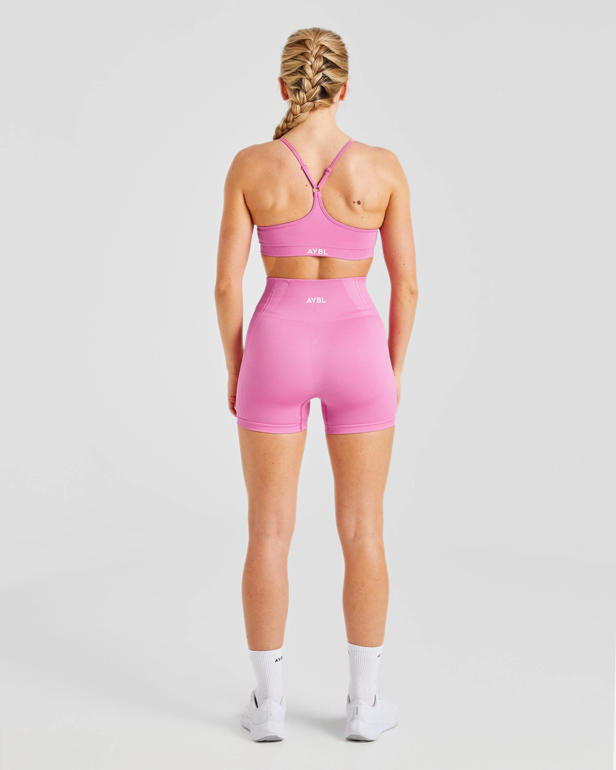 Balance V3 Seamless Strappy Sports Bra - Bubblegum Roze - Image 4