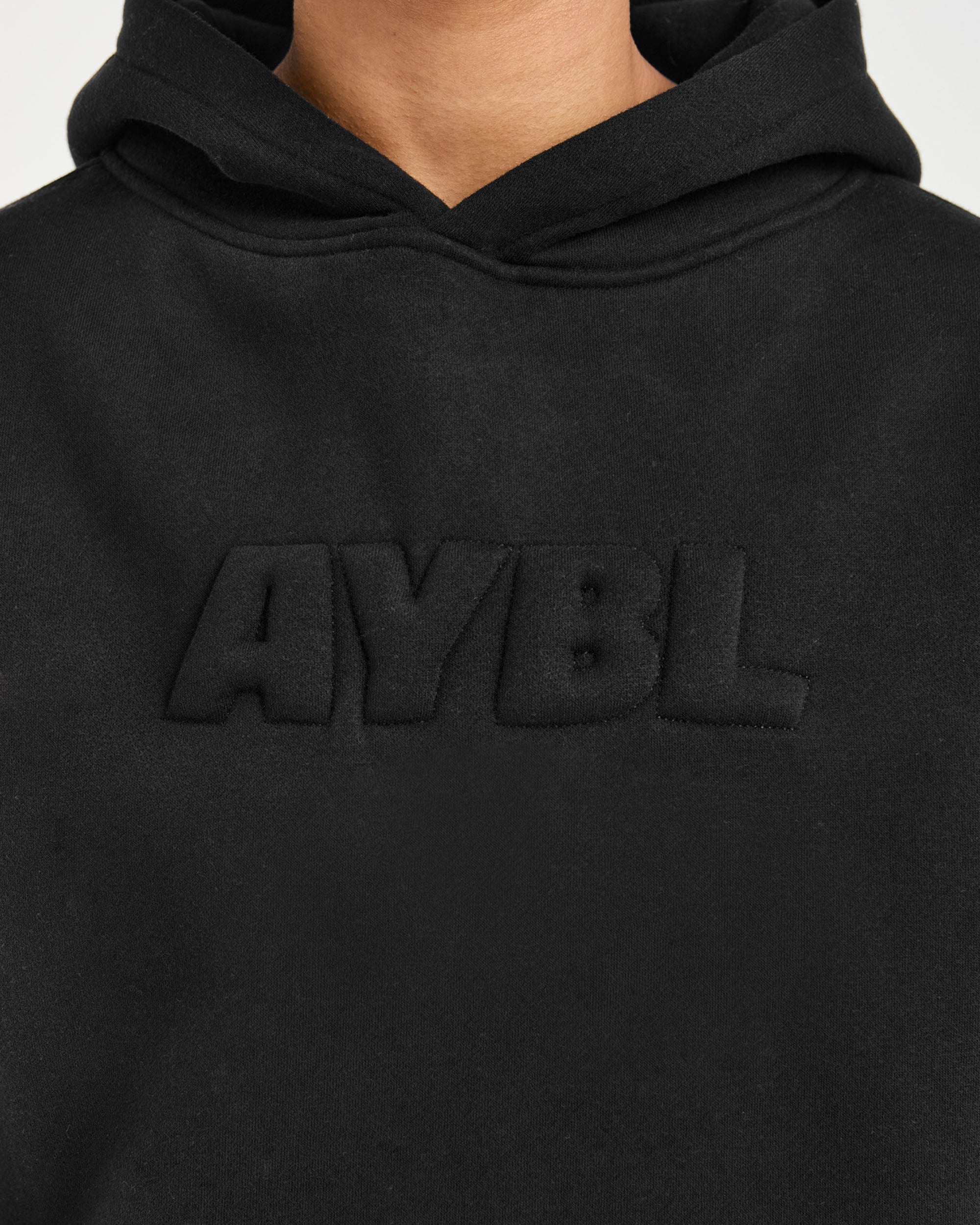 Classic Plush Oversized Hoodie - Zwart - Image 5