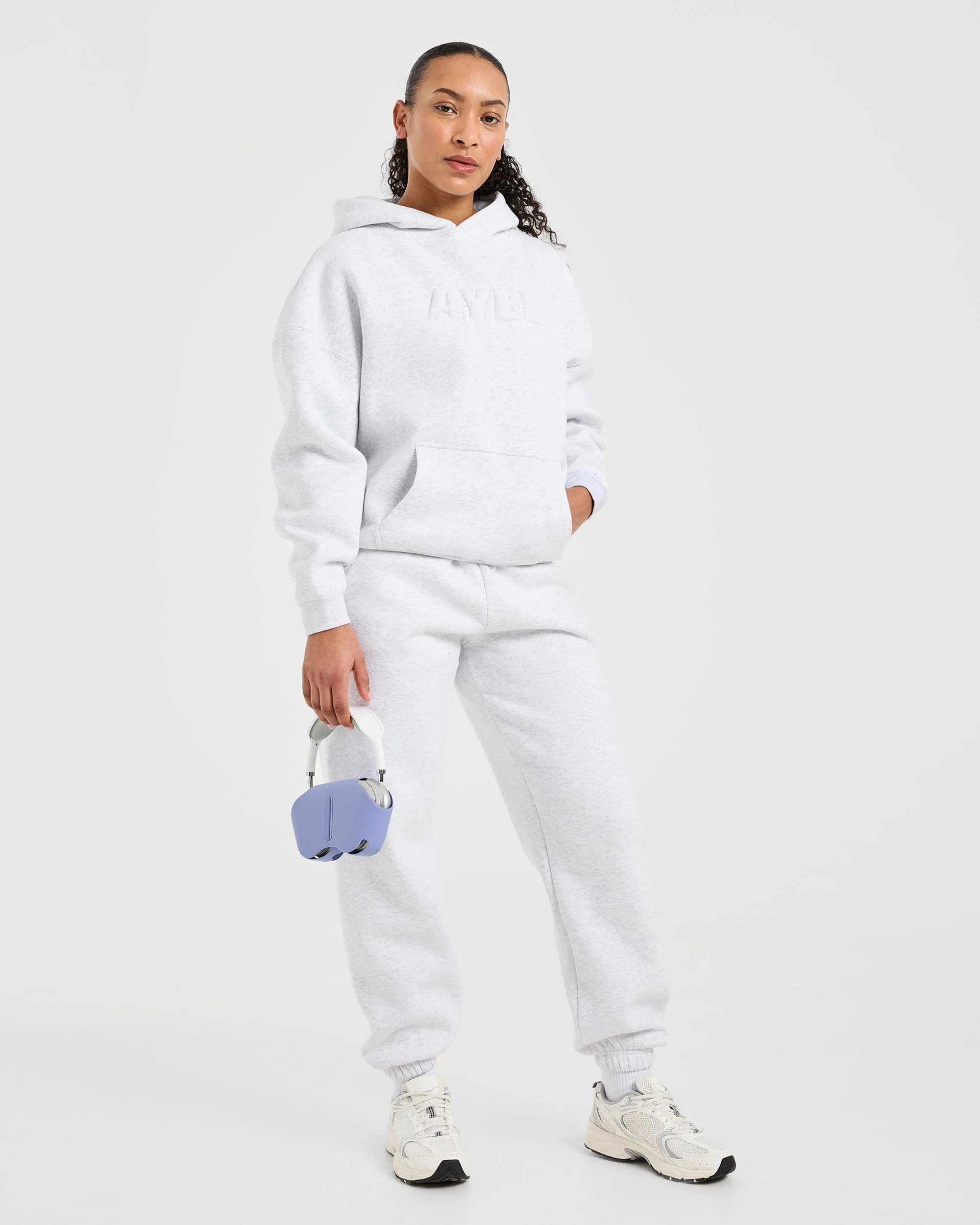 Classic Plush Oversized Hoodie - Heather Grijs - Image 7