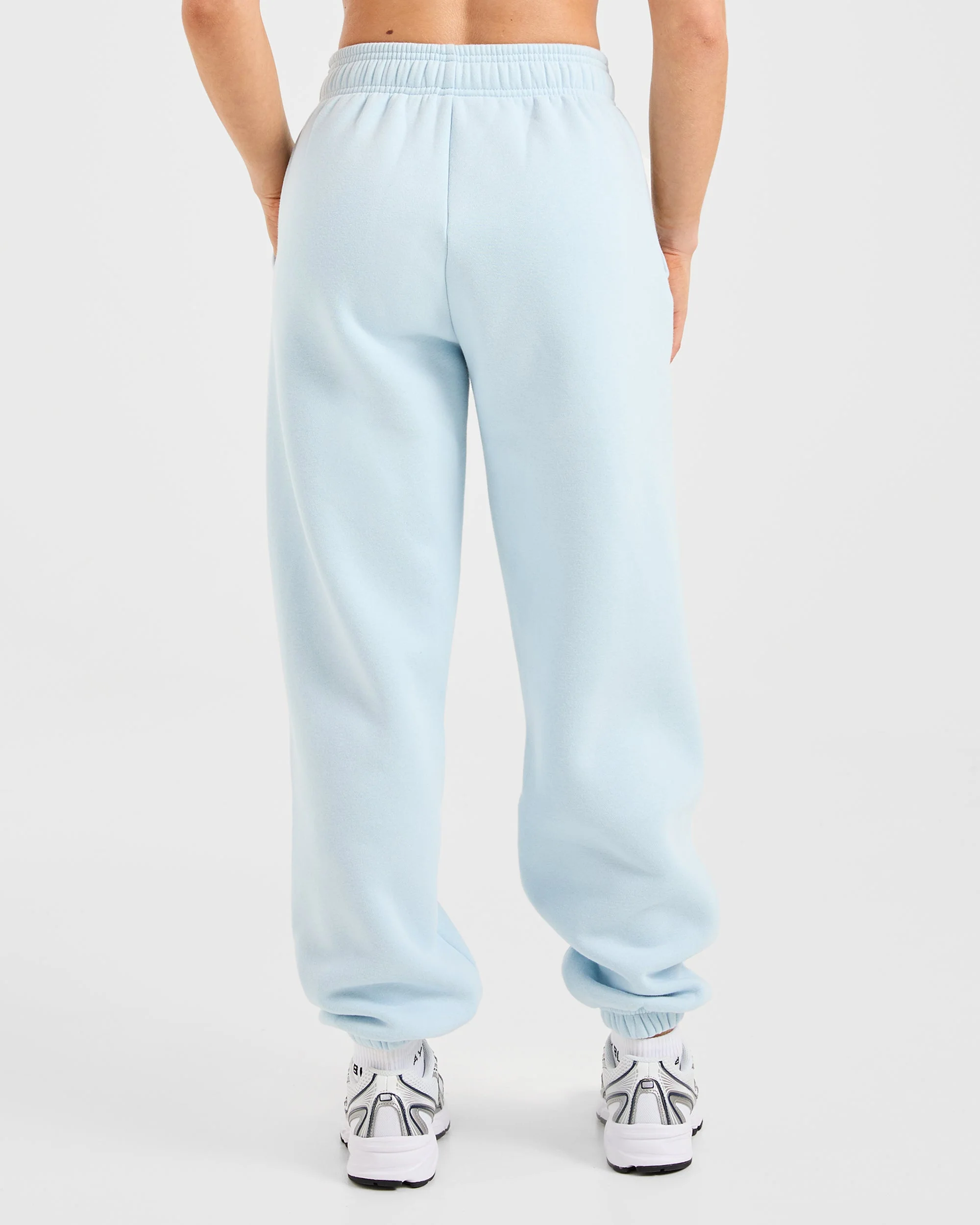 Classic Plush Oversized Joggers - Pastel Blauw - Image 2