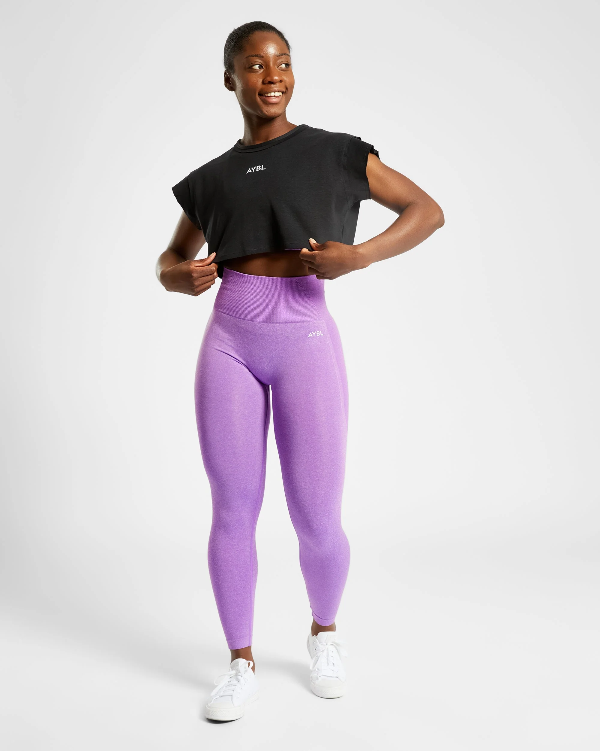 Empower Seamless Leggings - Paars Marl - Image 8