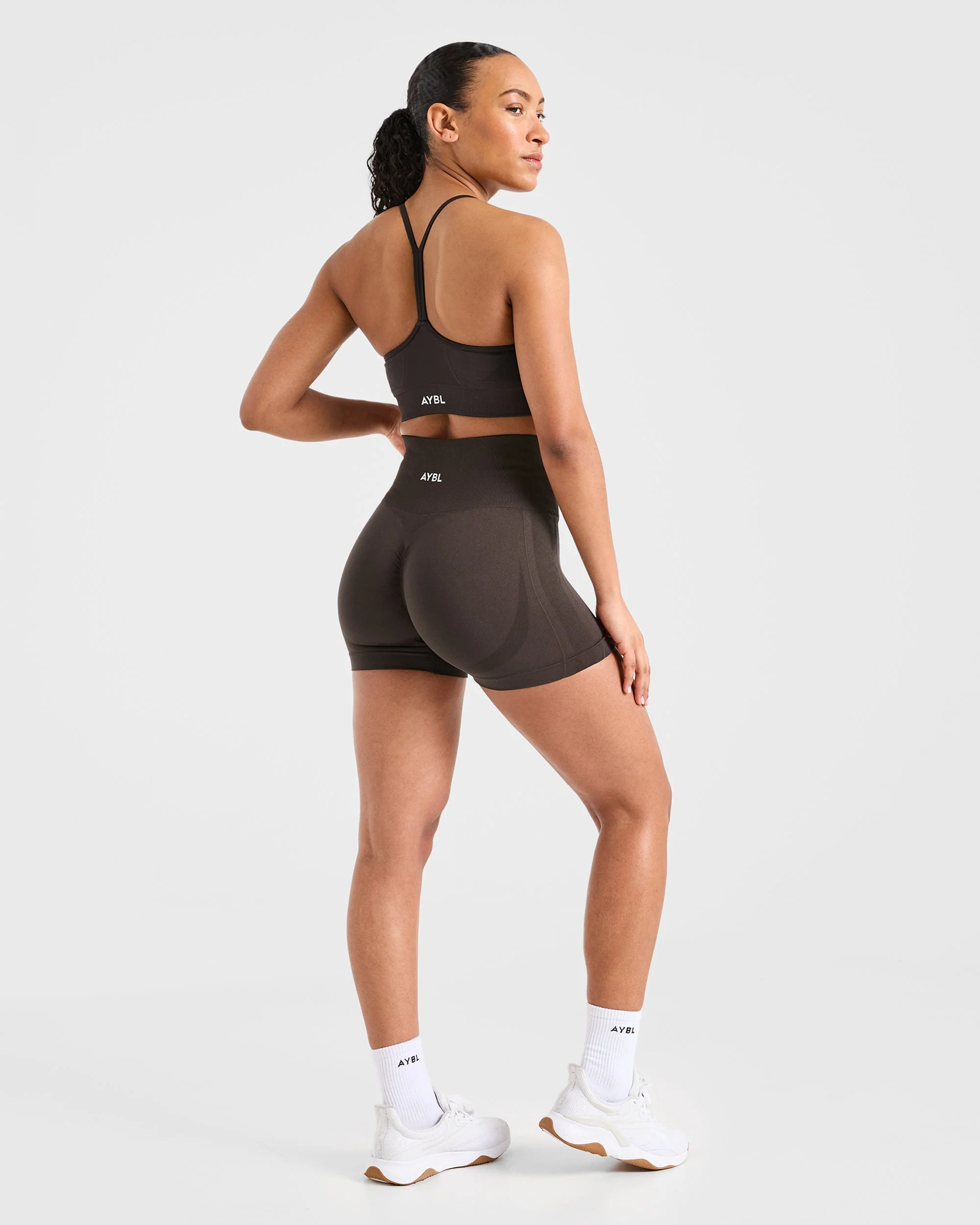 Empower Seamless Shorts - Cocoa Bruin - Image 4
