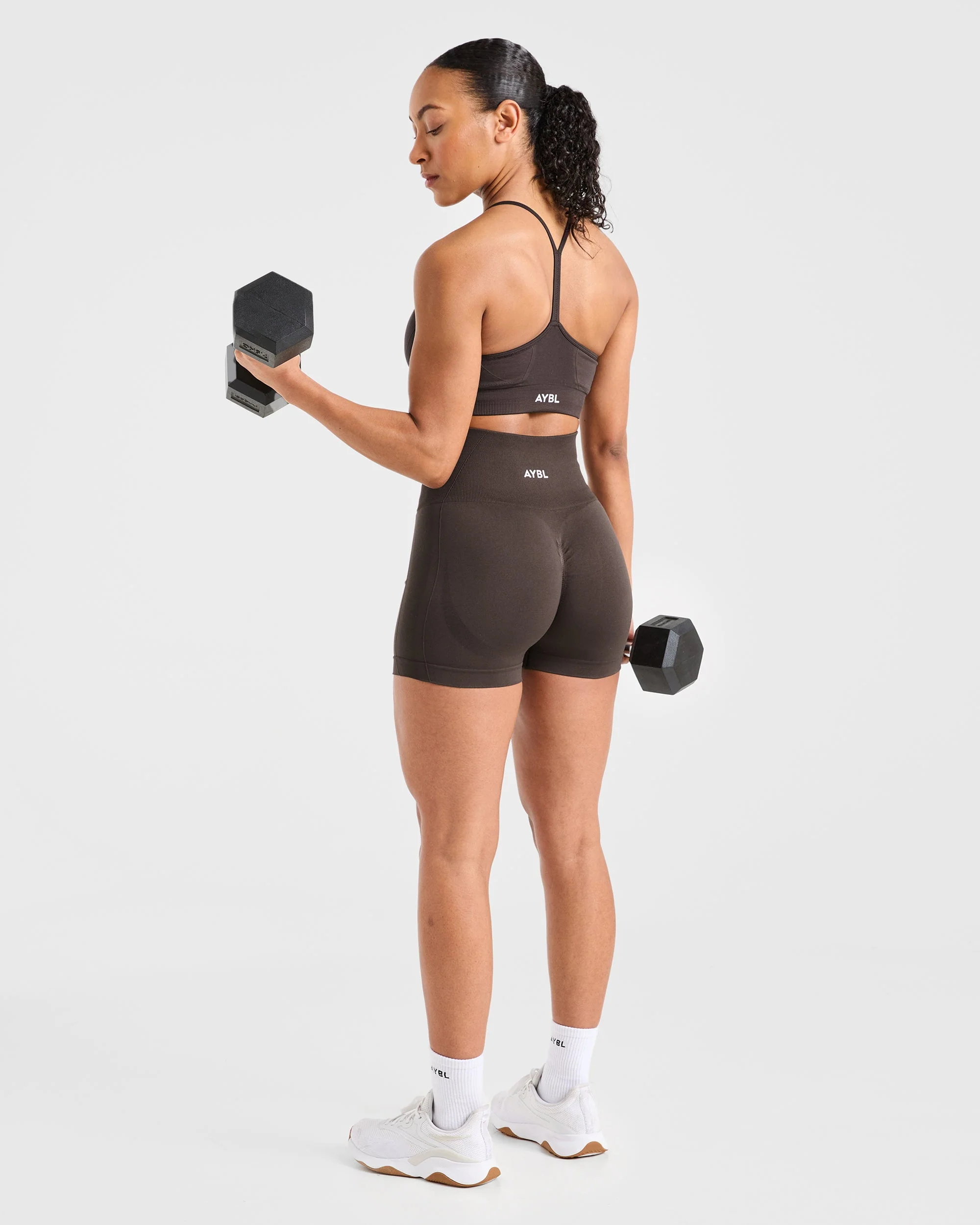 Empower Seamless Shorts - Cocoa Bruin - Image 7