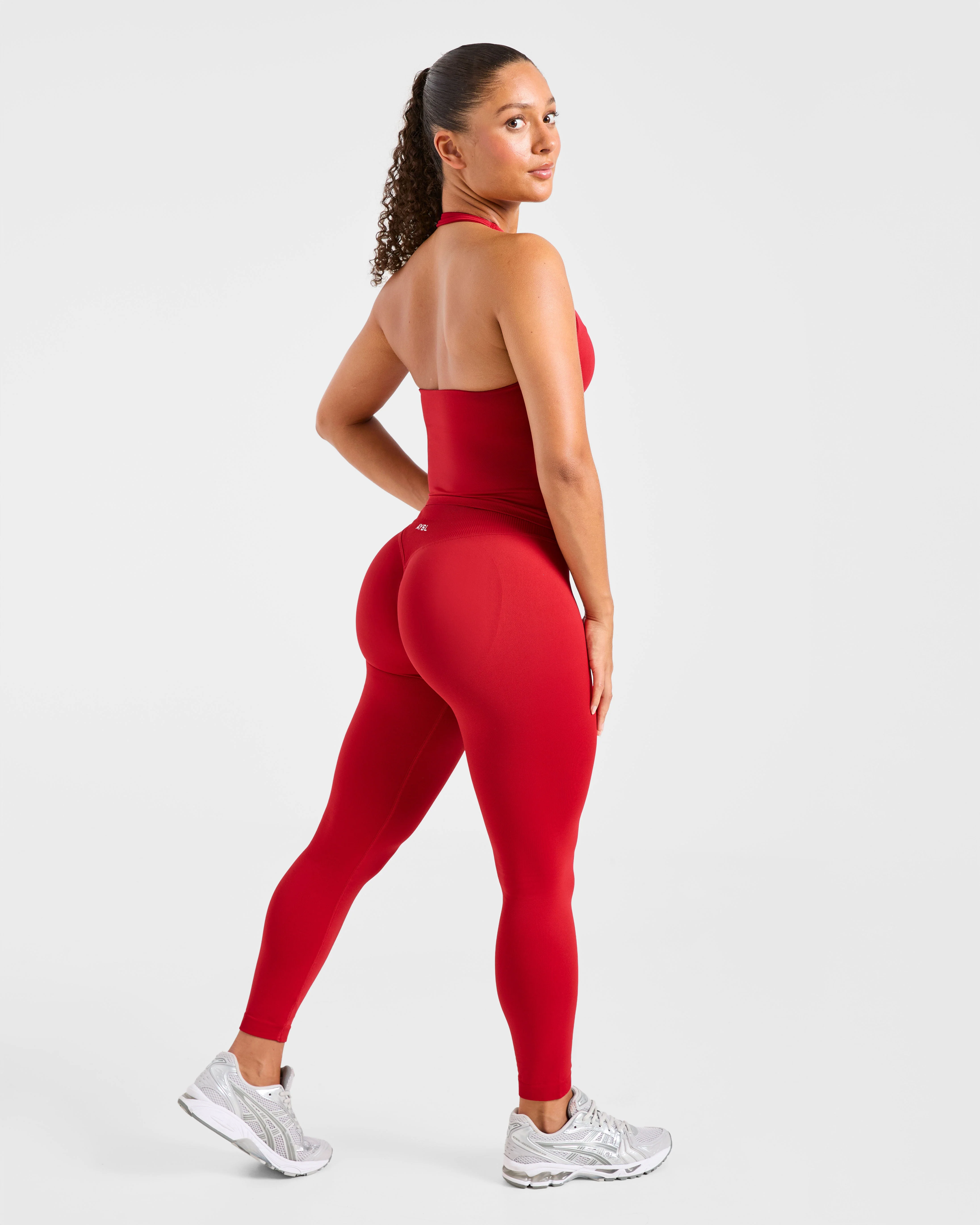 Enhance Seamless Halterneck Top - Rood - Image 4