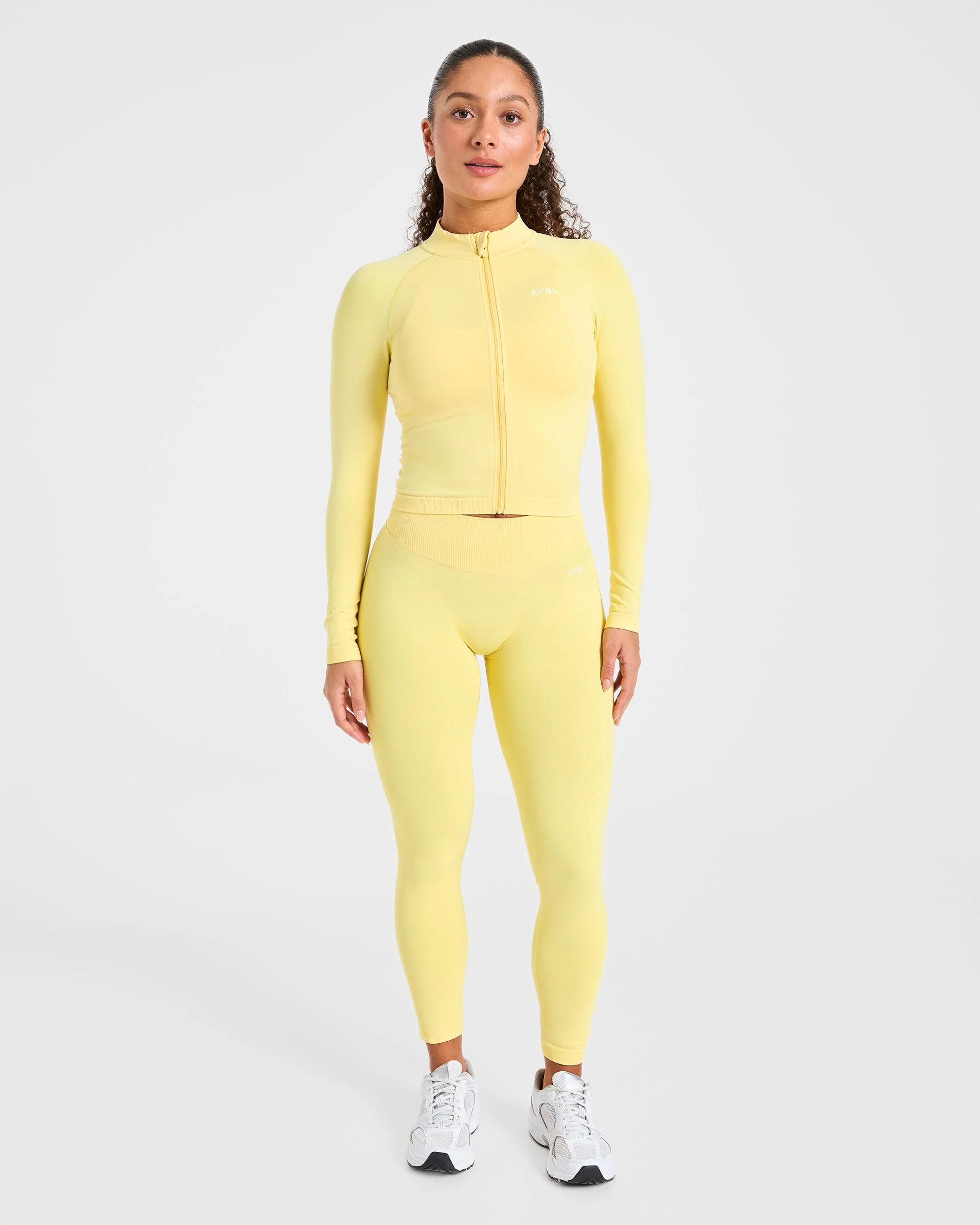Enhance Seamless Jacket - Bright Geel - Image 3