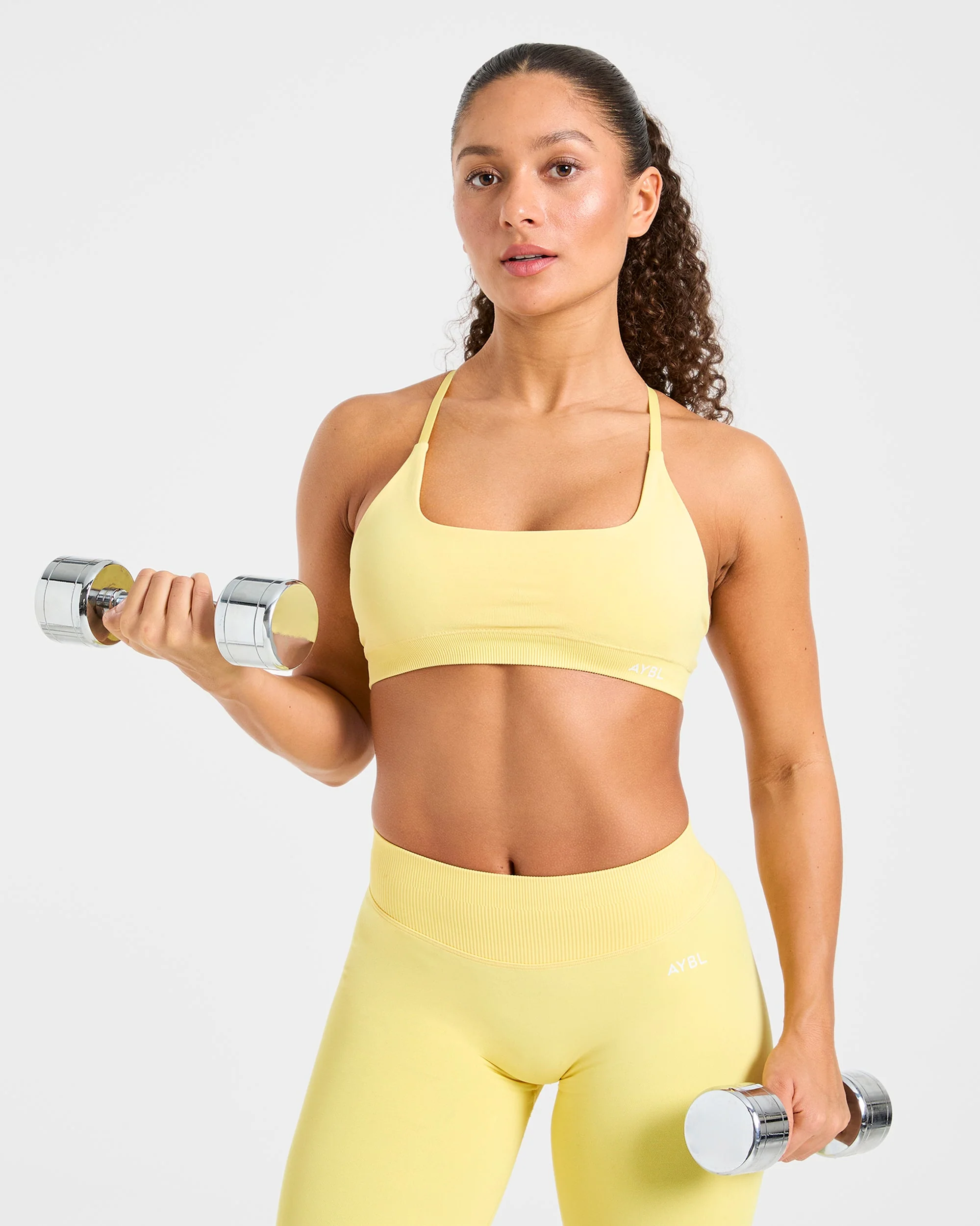Enhance Seamless Sports Bra - Bright Geel - Image 8
