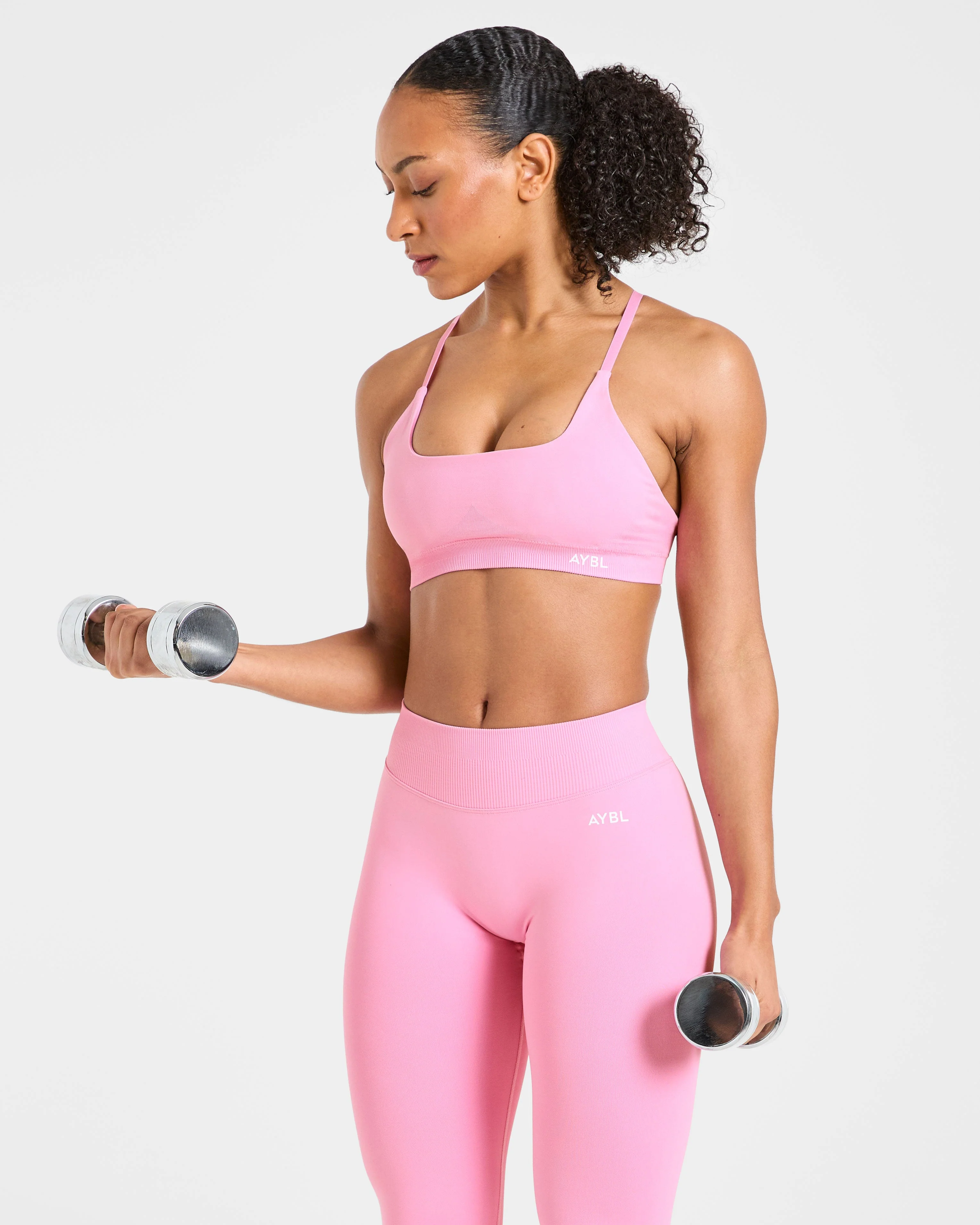Enhance Seamless Sports Bra - Sugar Roze - Image 7
