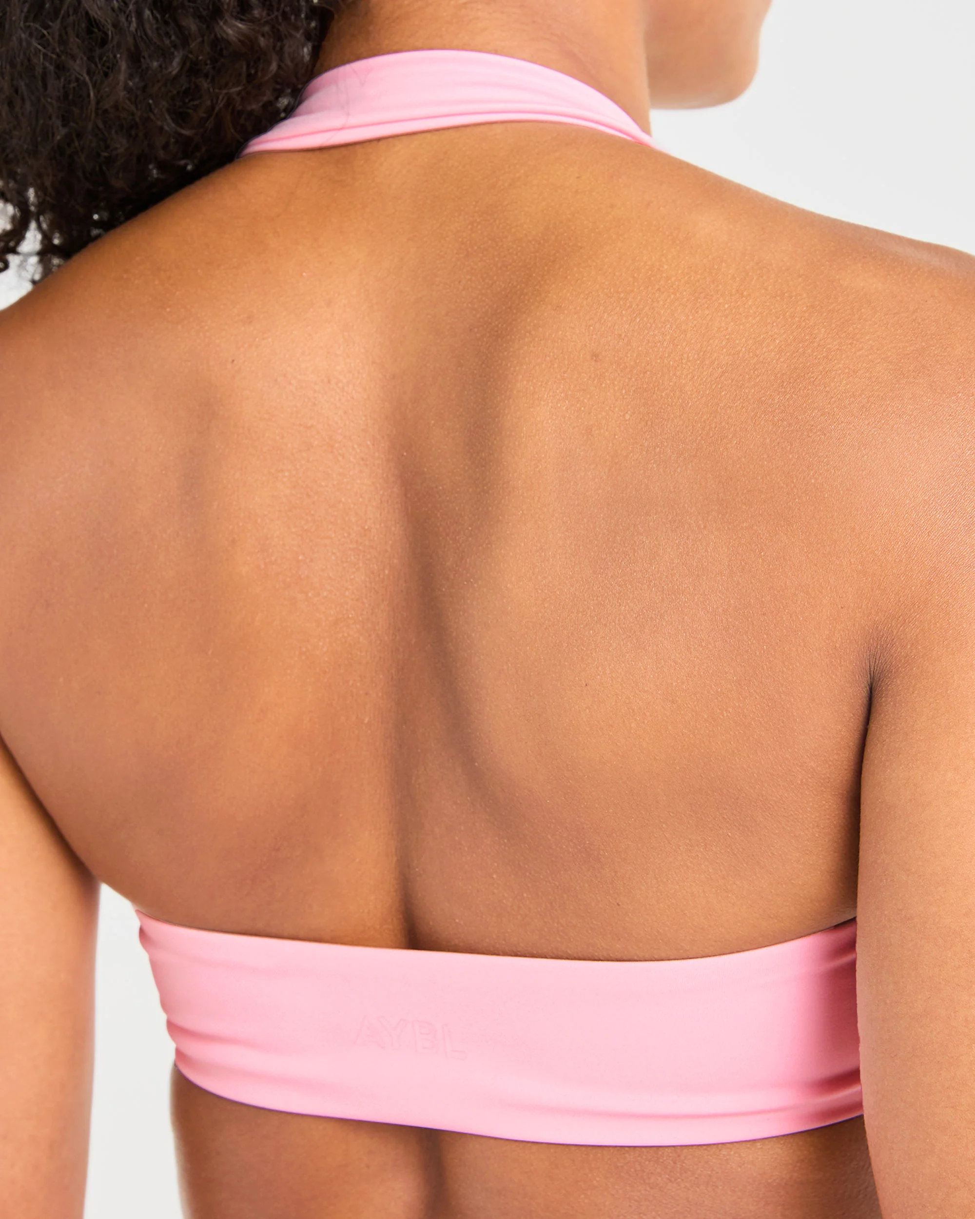 Essential Halterneck Sports Bra - Baby Roze - Image 6