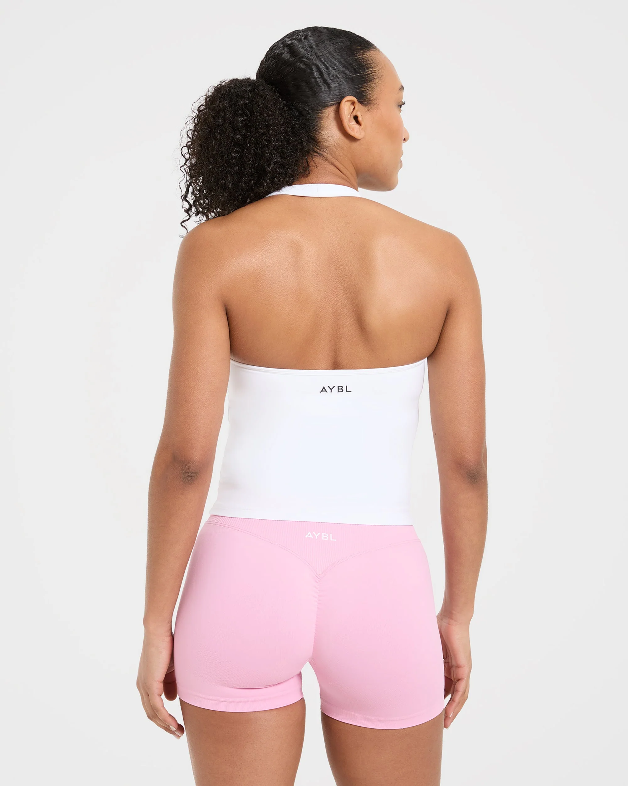 Essential Halterneck Tank Top - Wit - Image 2