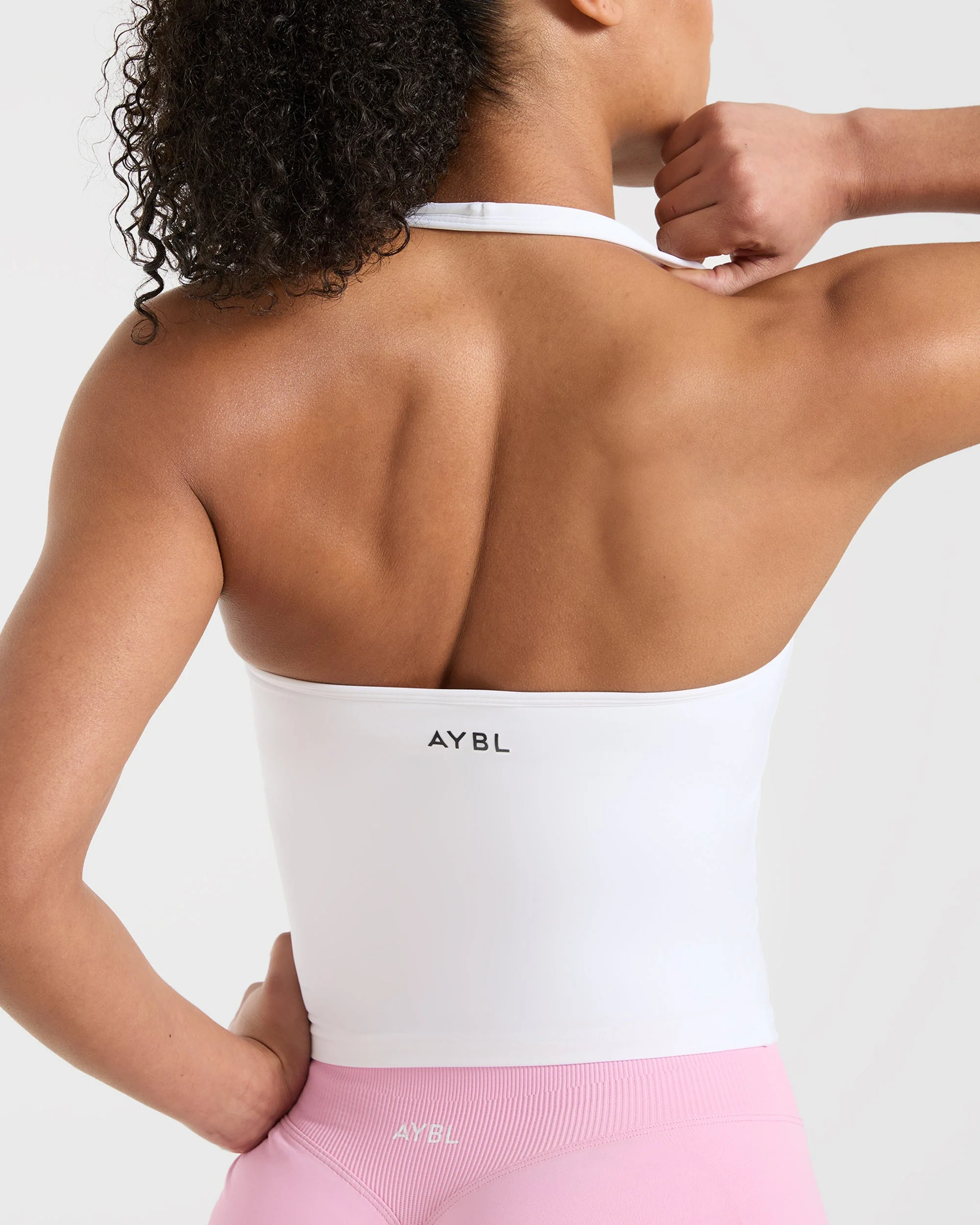 Essential Halterneck Tank Top - Wit - Image 6
