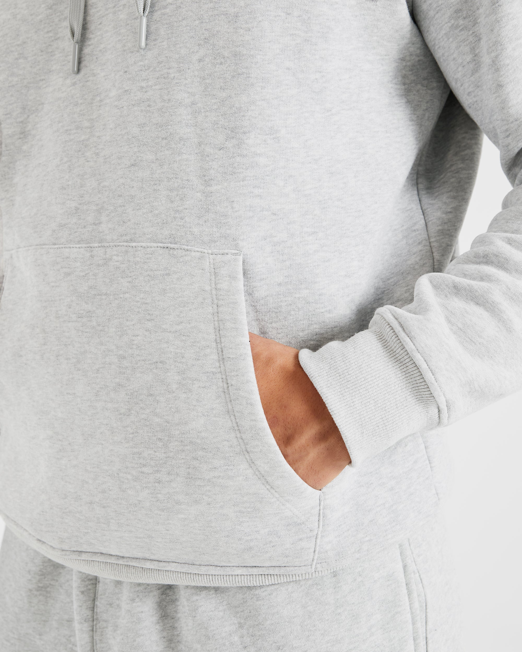 Essential Hoodie - Grijs Marl - Image 6