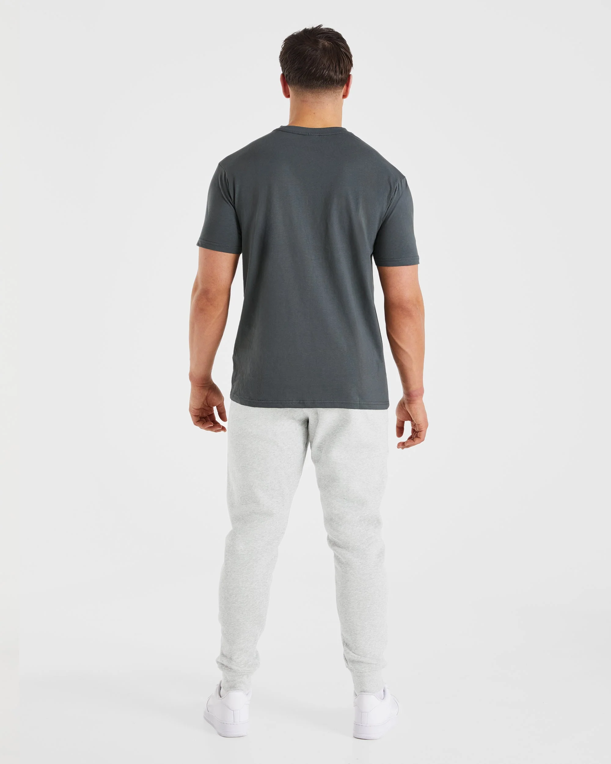 Essential Joggers - Grijs Marl - Image 4