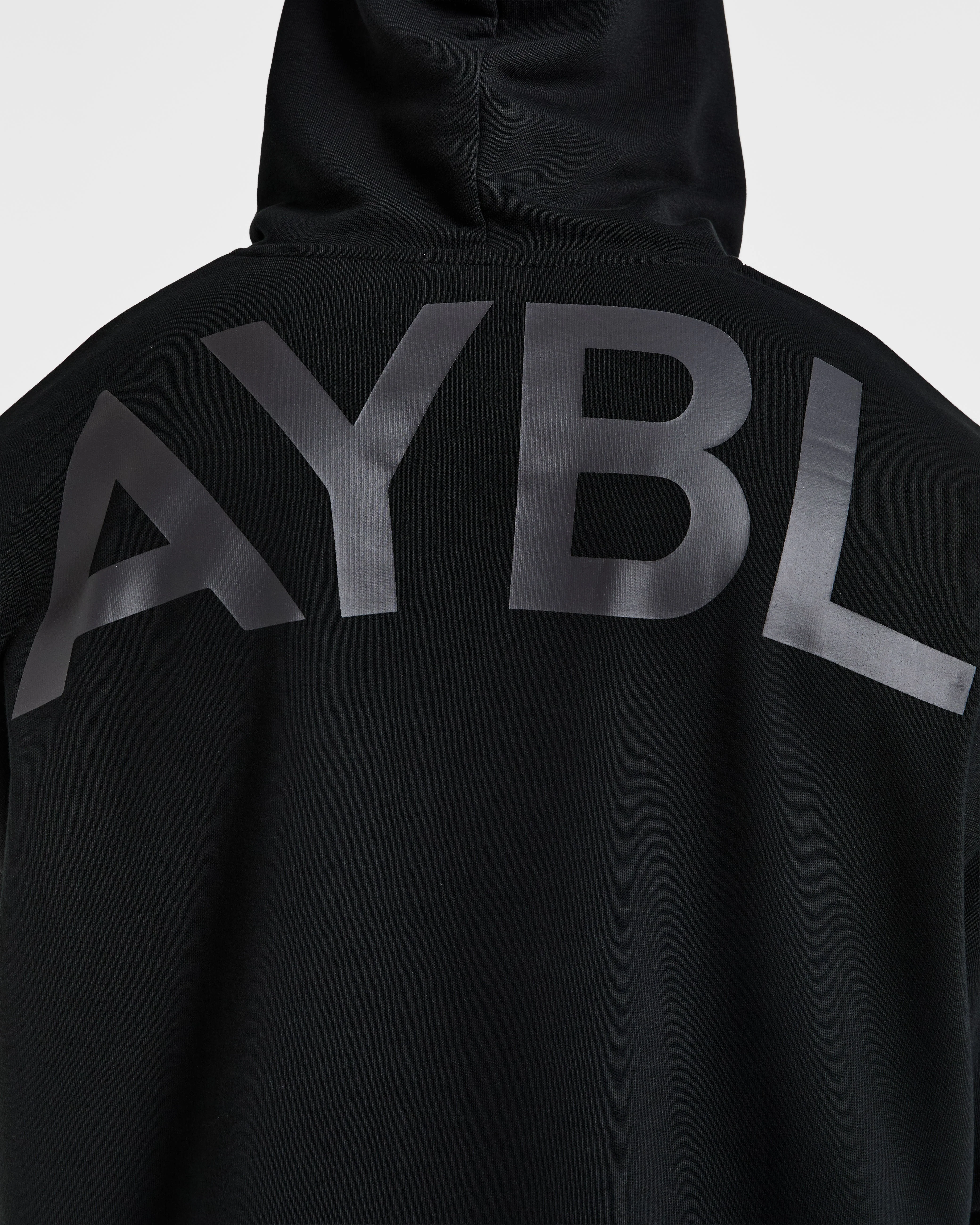 Essential Oversized Graphic Hoodie - Zwart - Image 6