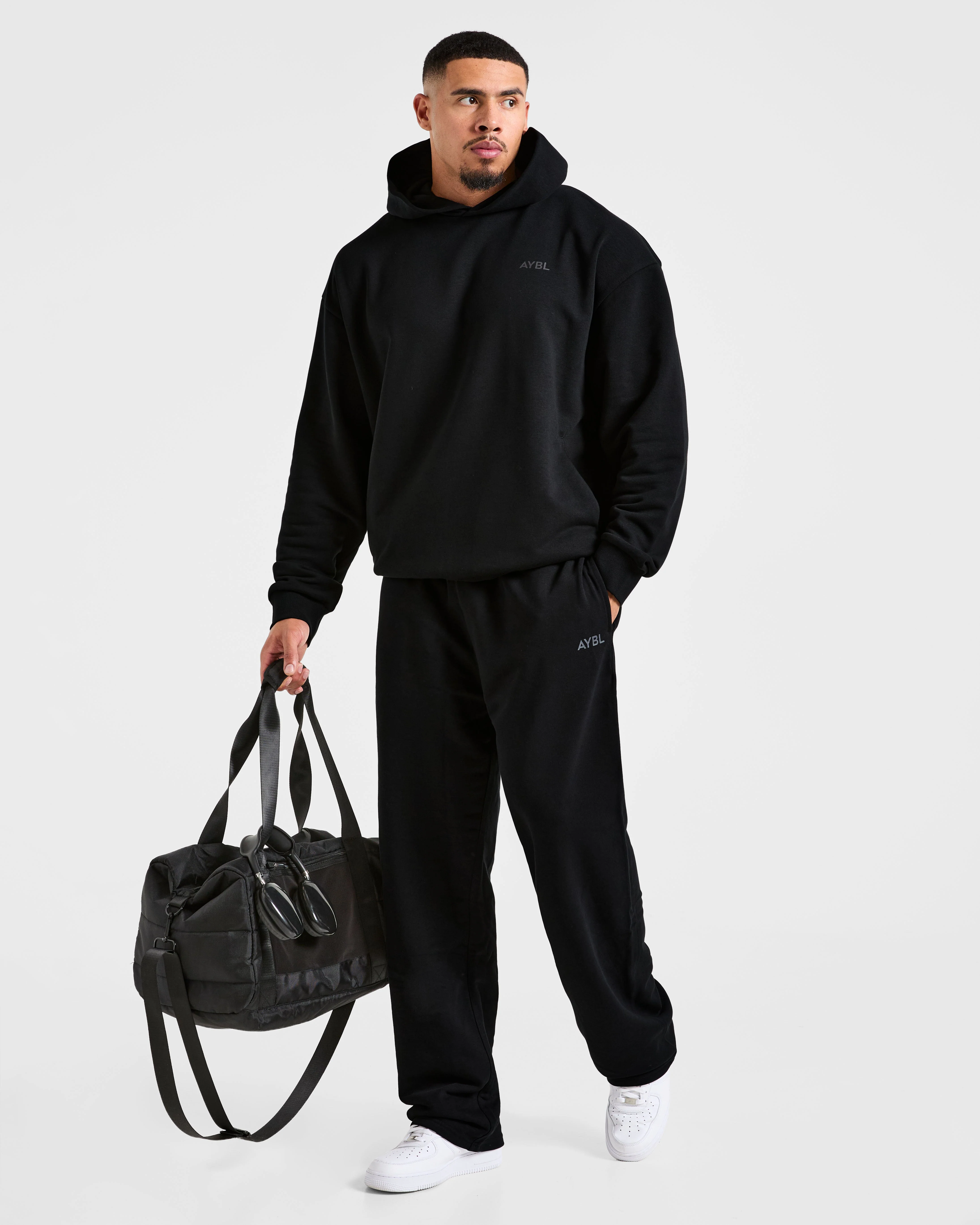 Essential Oversized Graphic Hoodie - Zwart - Image 8