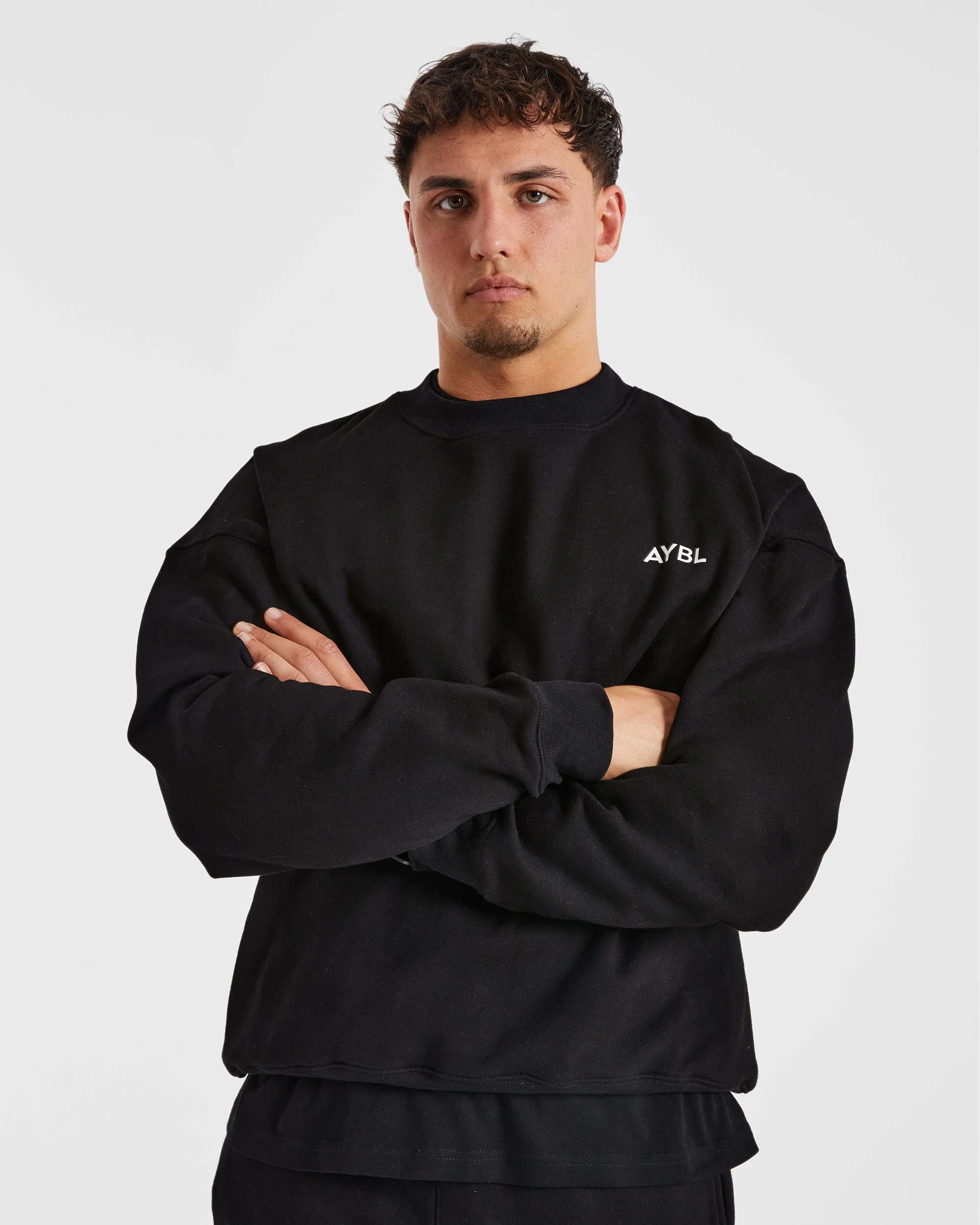Essential Oversized Sweater - Zwart - Image 8