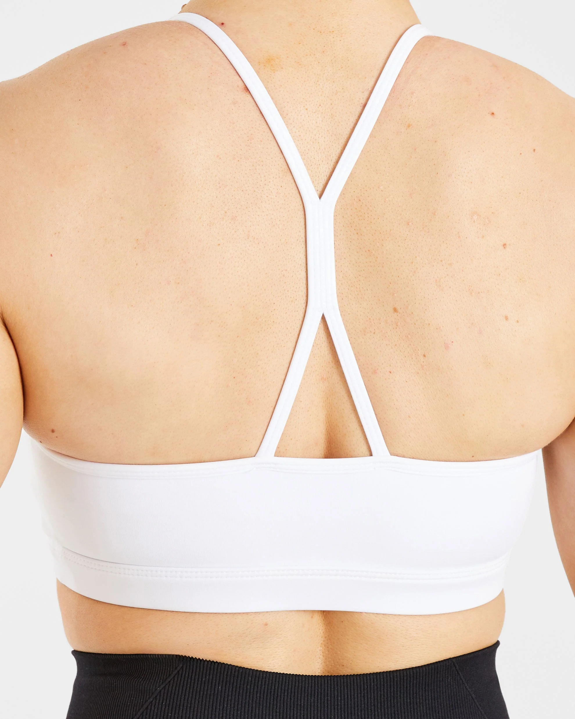 Essential Ruched Sports Bra - Wit - Image 6