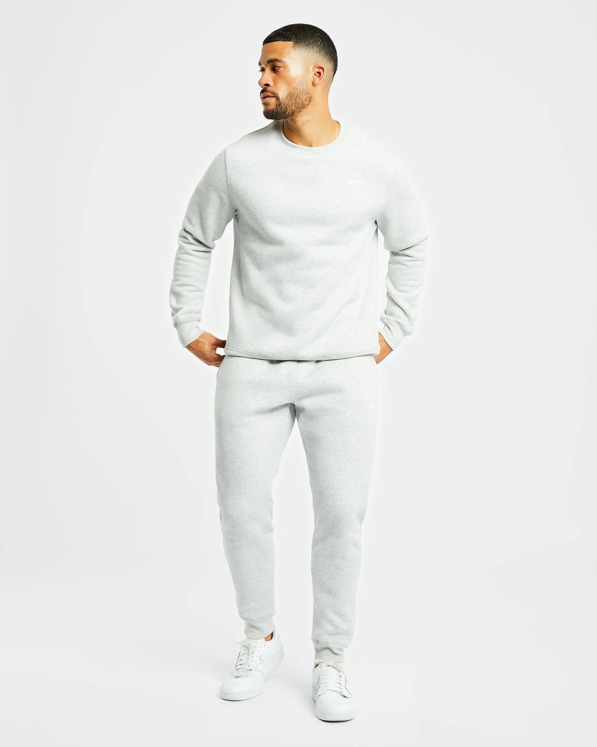 Essential Sweater - Grijs Marl - Image 3