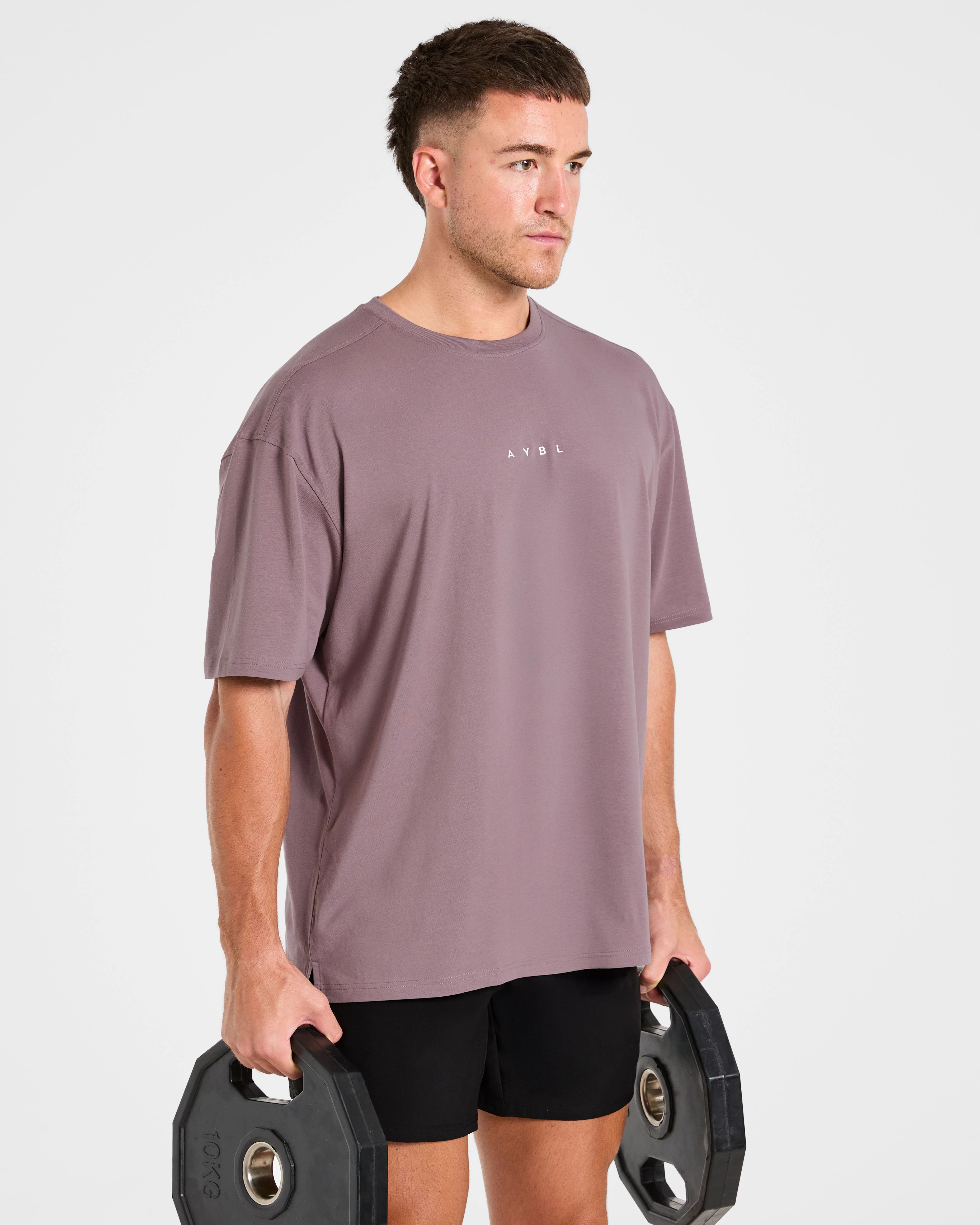 Force Oversized T Shirt - Heavy Paars - Image 8