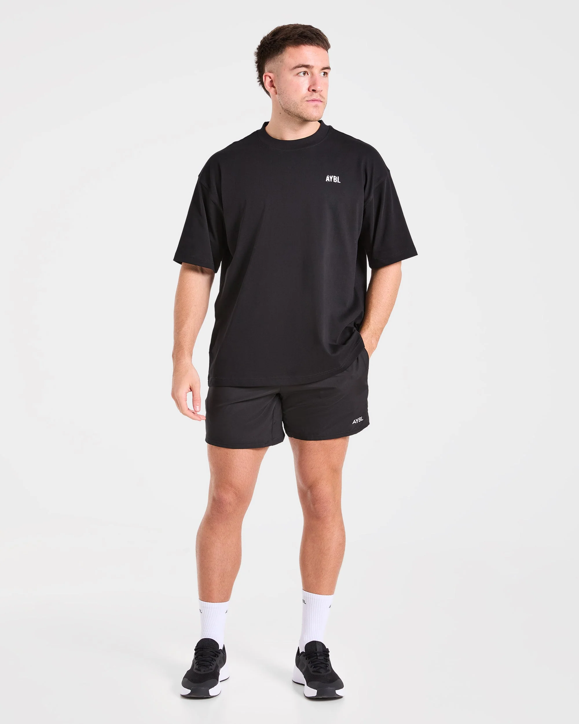 Gym Chalk Oversized T Shirt - Zwart - Image 3