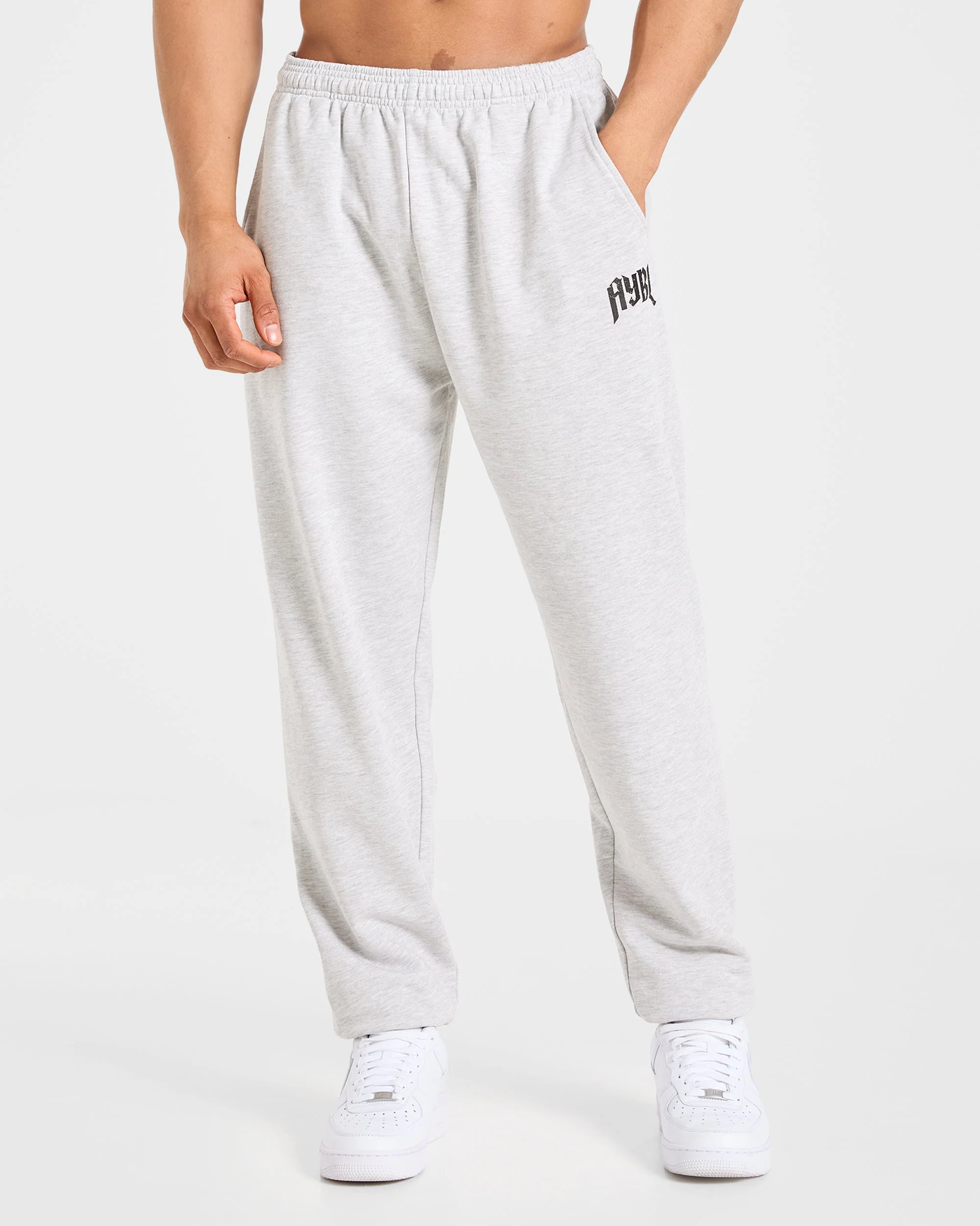 Heavy Lifting Gothic Oversized Joggers - Grijs Marl - Image 2