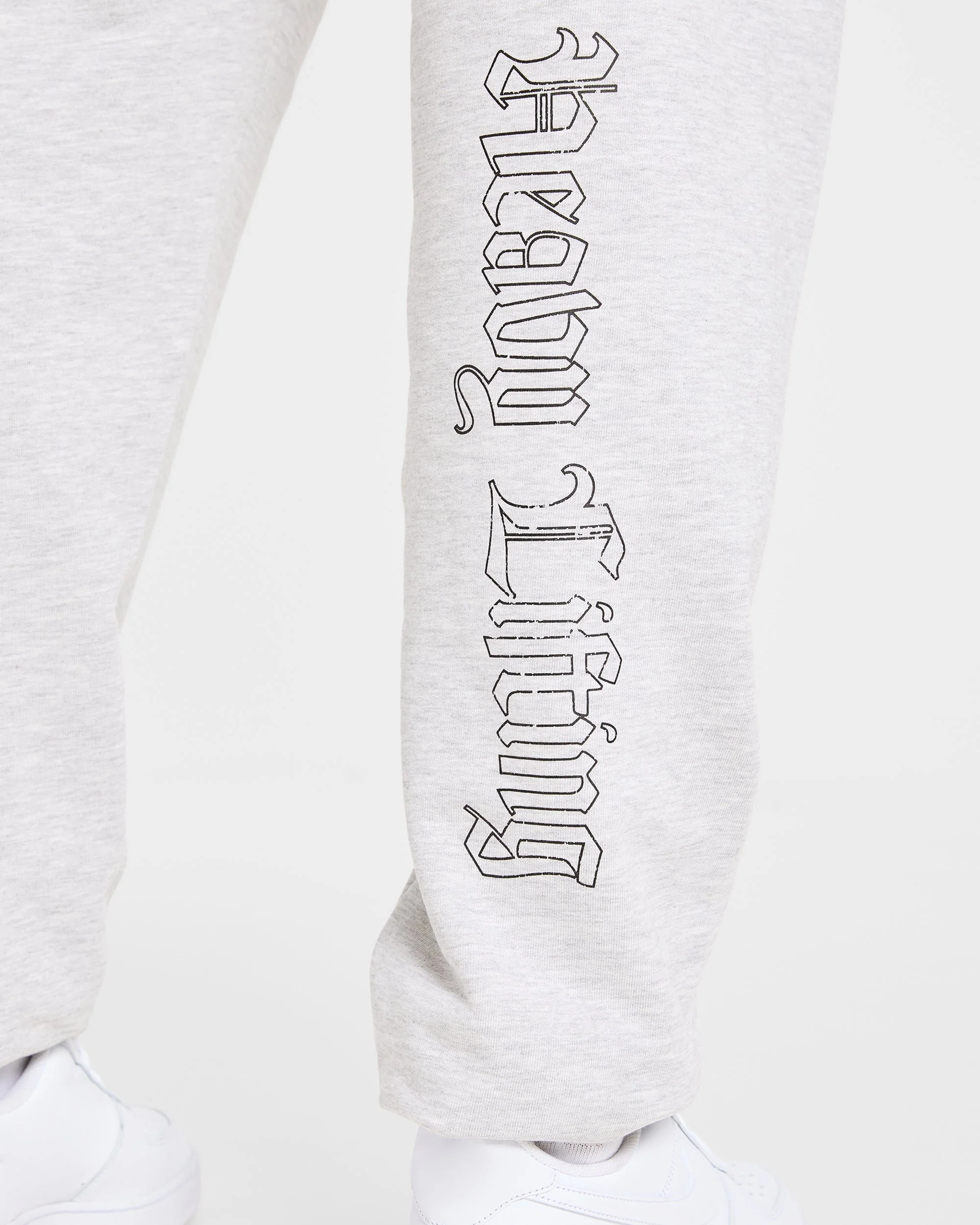 Heavy Lifting Gothic Oversized Joggers - Grijs Marl - Image 5