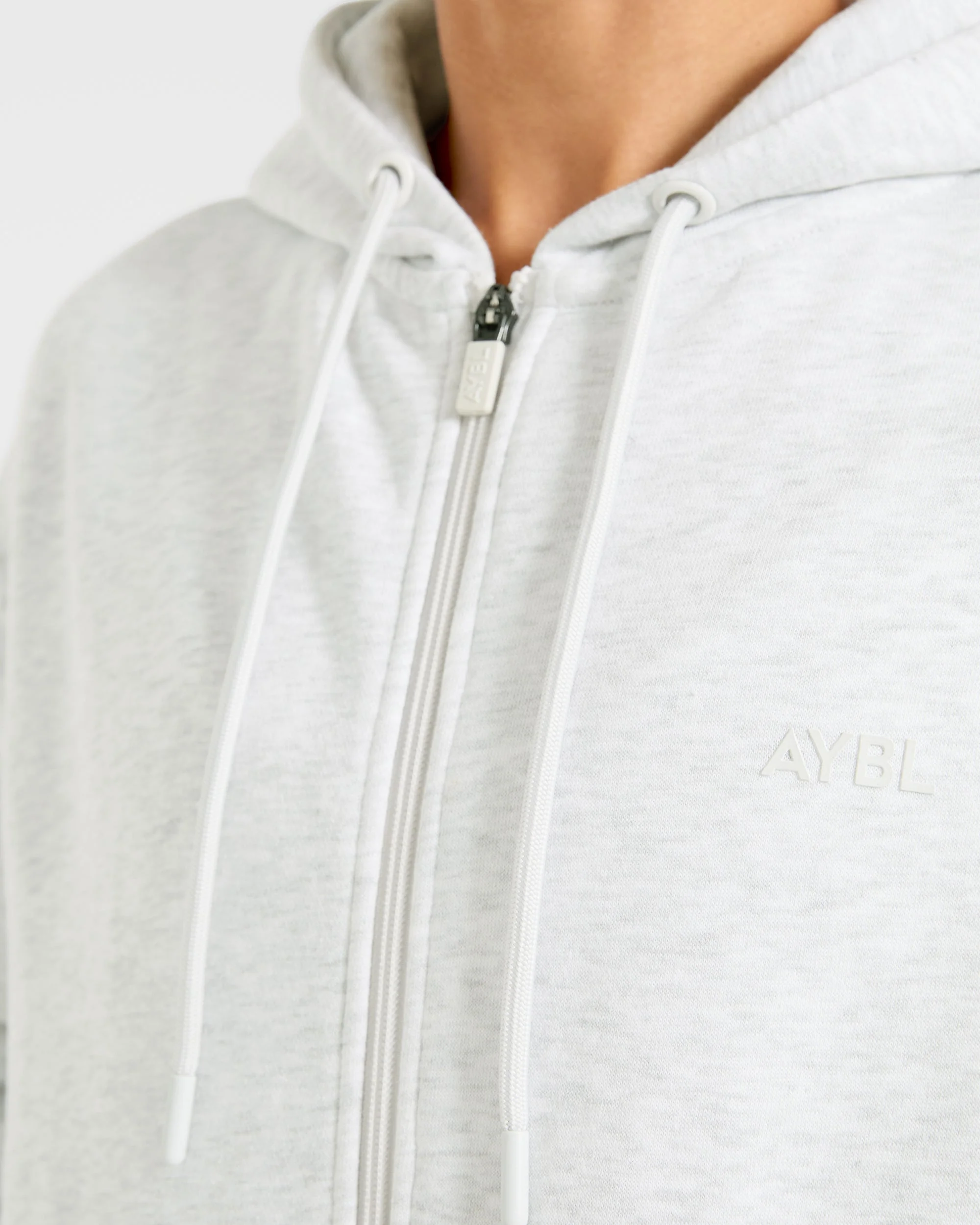 Lifestyle Oversized Zip Up Hoodie - Heather Grijs - Image 5