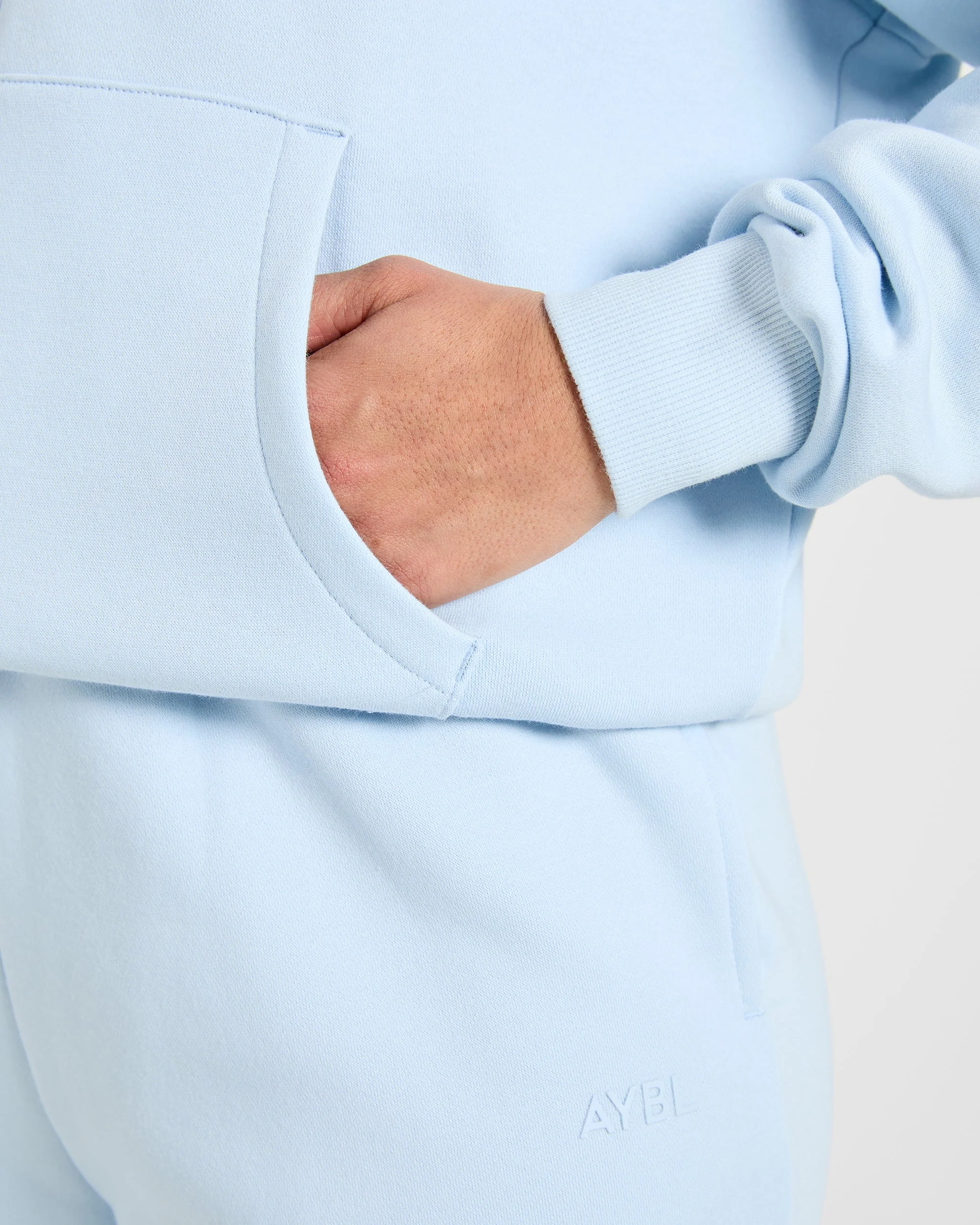 Lifestyle Oversized Zip Up Hoodie - Spring Blauw - Image 6