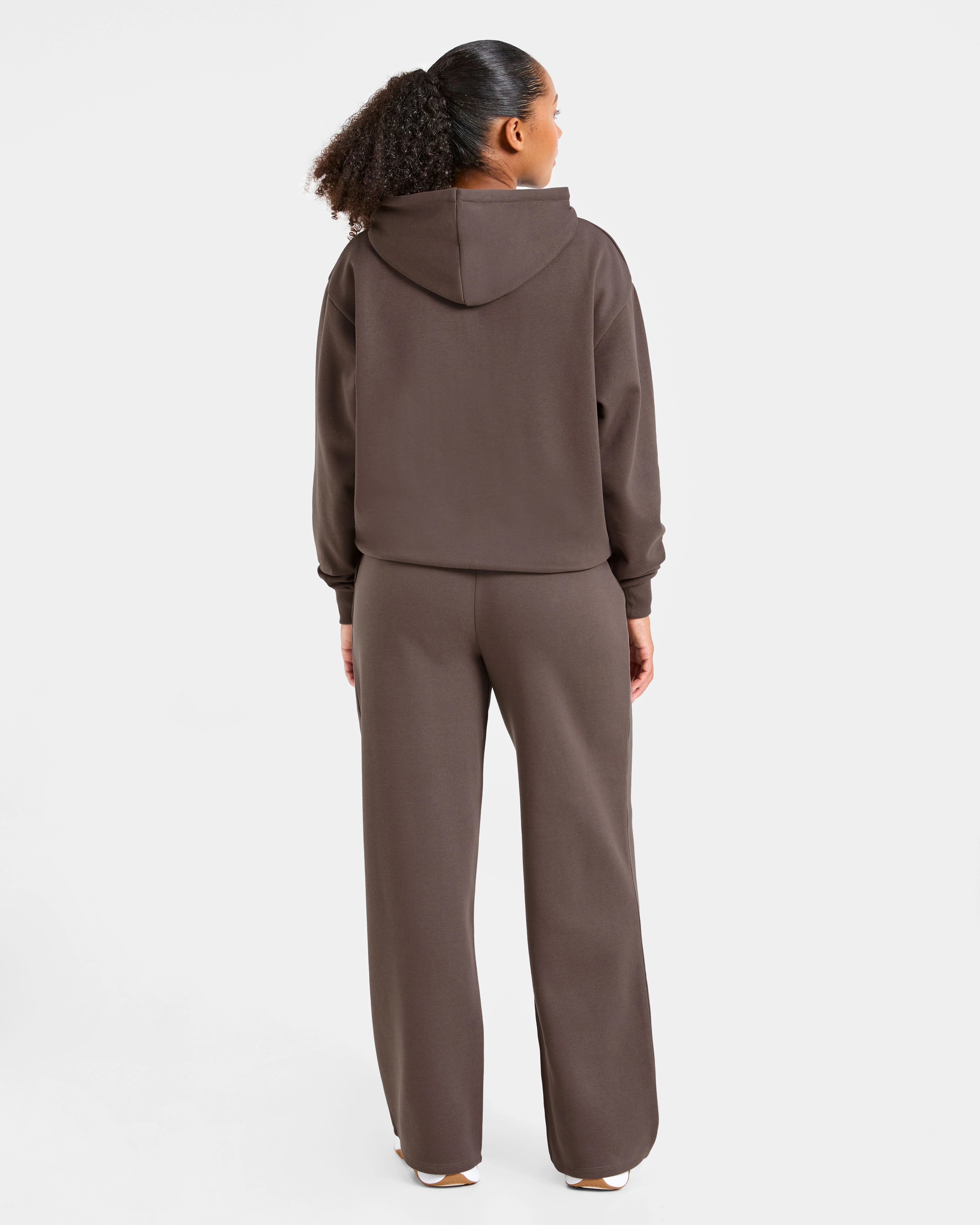 Lifestyle Oversized Zip Up Hoodie - Umber Bruin - Image 4