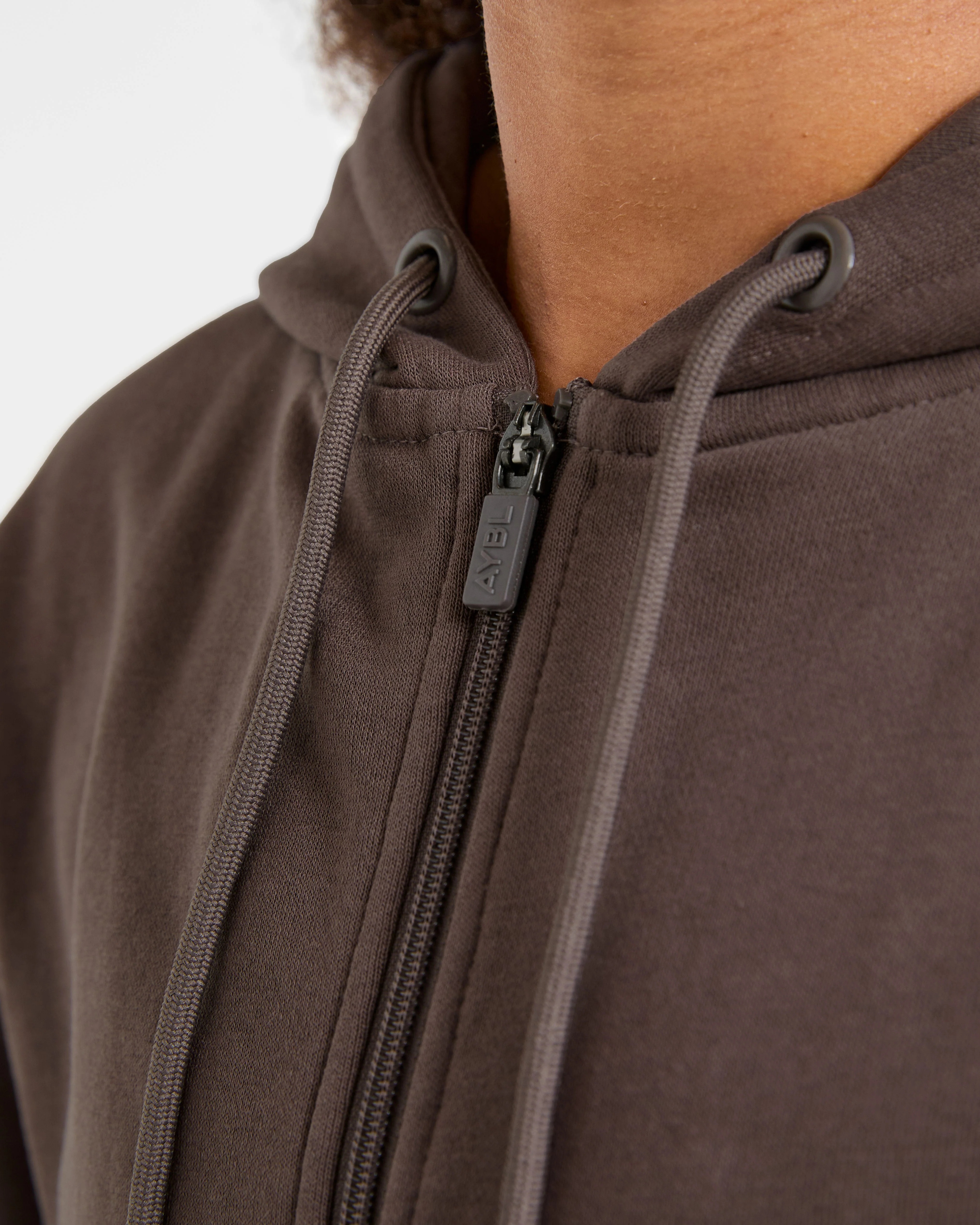 Lifestyle Oversized Zip Up Hoodie - Umber Bruin - Image 6