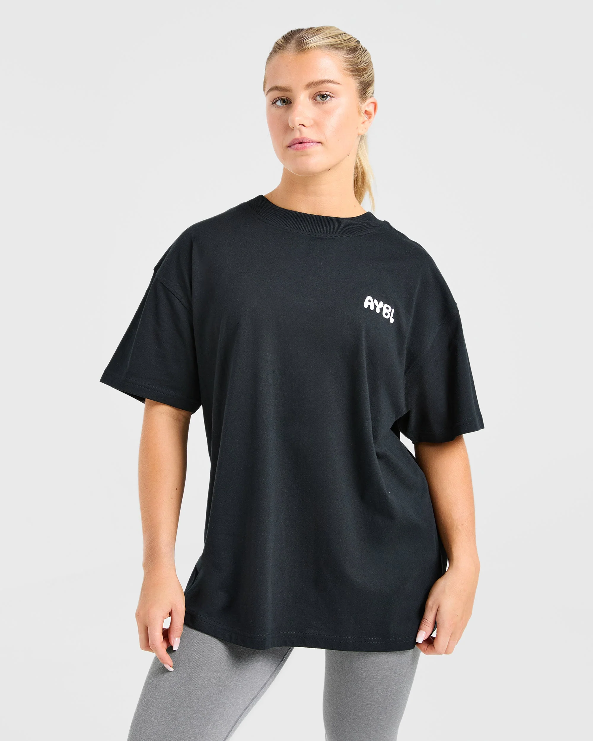 Mind Over Matter V2 Oversized T Shirt - Zwart - Image 2